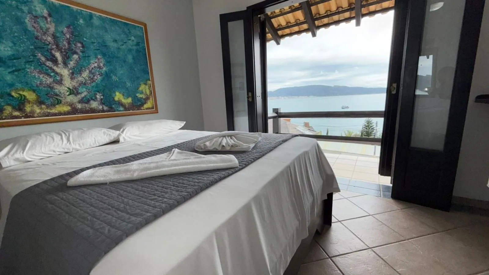 Bed in Pousada Caminho do Mar