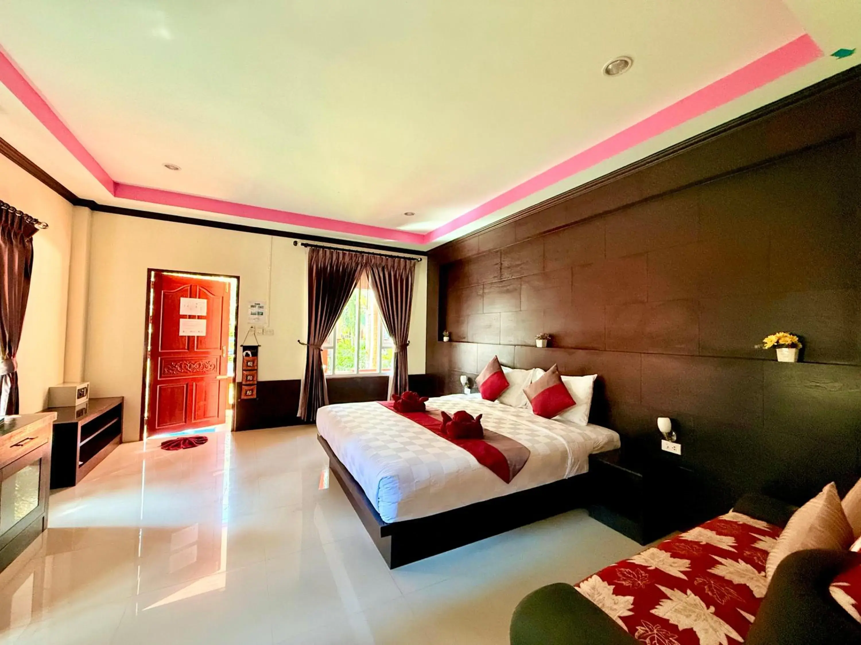 Deluxe Double Bungalow with Garden View in Peaceful Resort , Long Beach - Koh Lanta Deluxe Double Bungalow with Garden View in Peaceful Resort , Long Beach - Koh Lanta