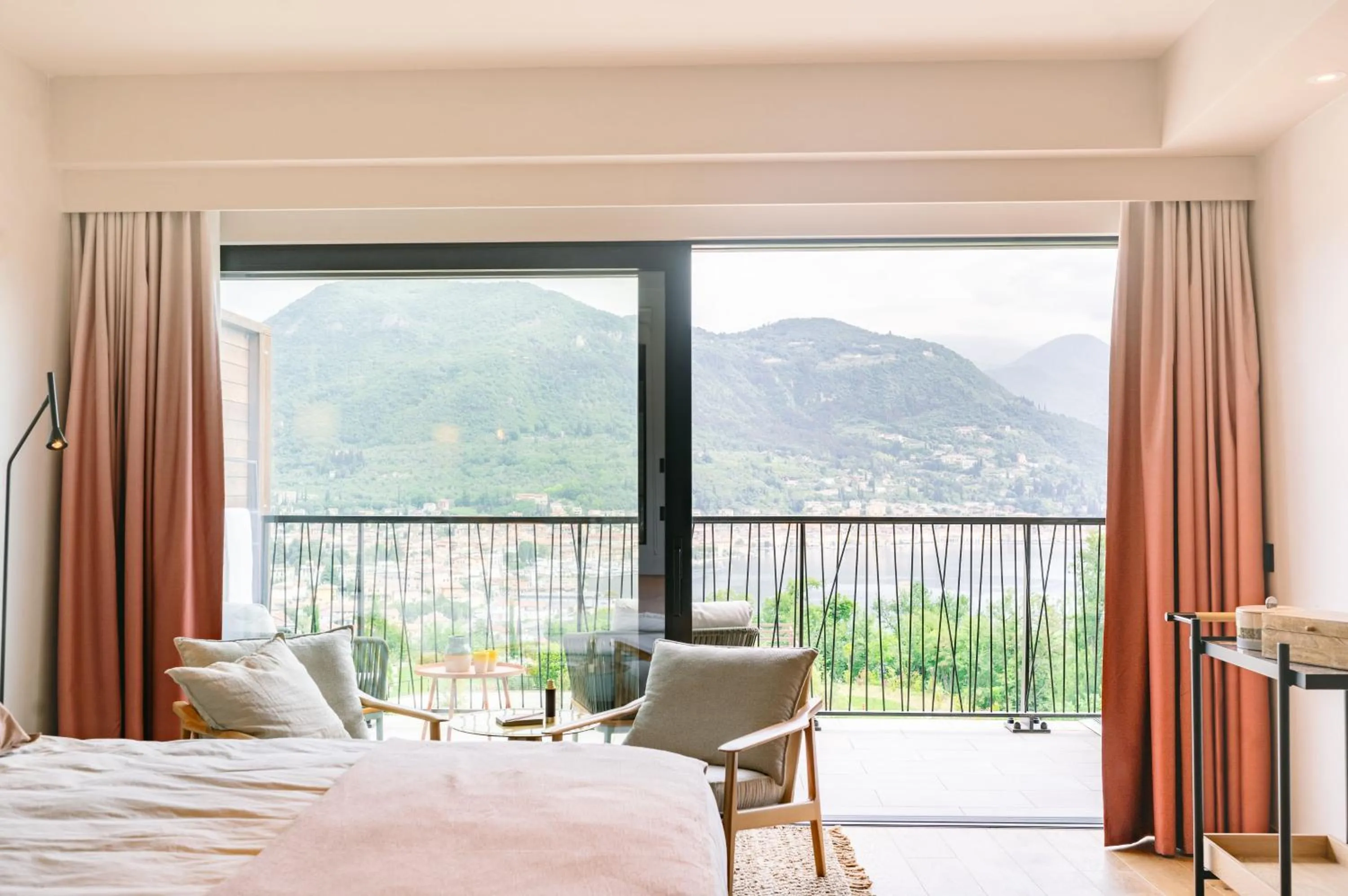 View (from property/room), Bed in A-ROSA Gardasee