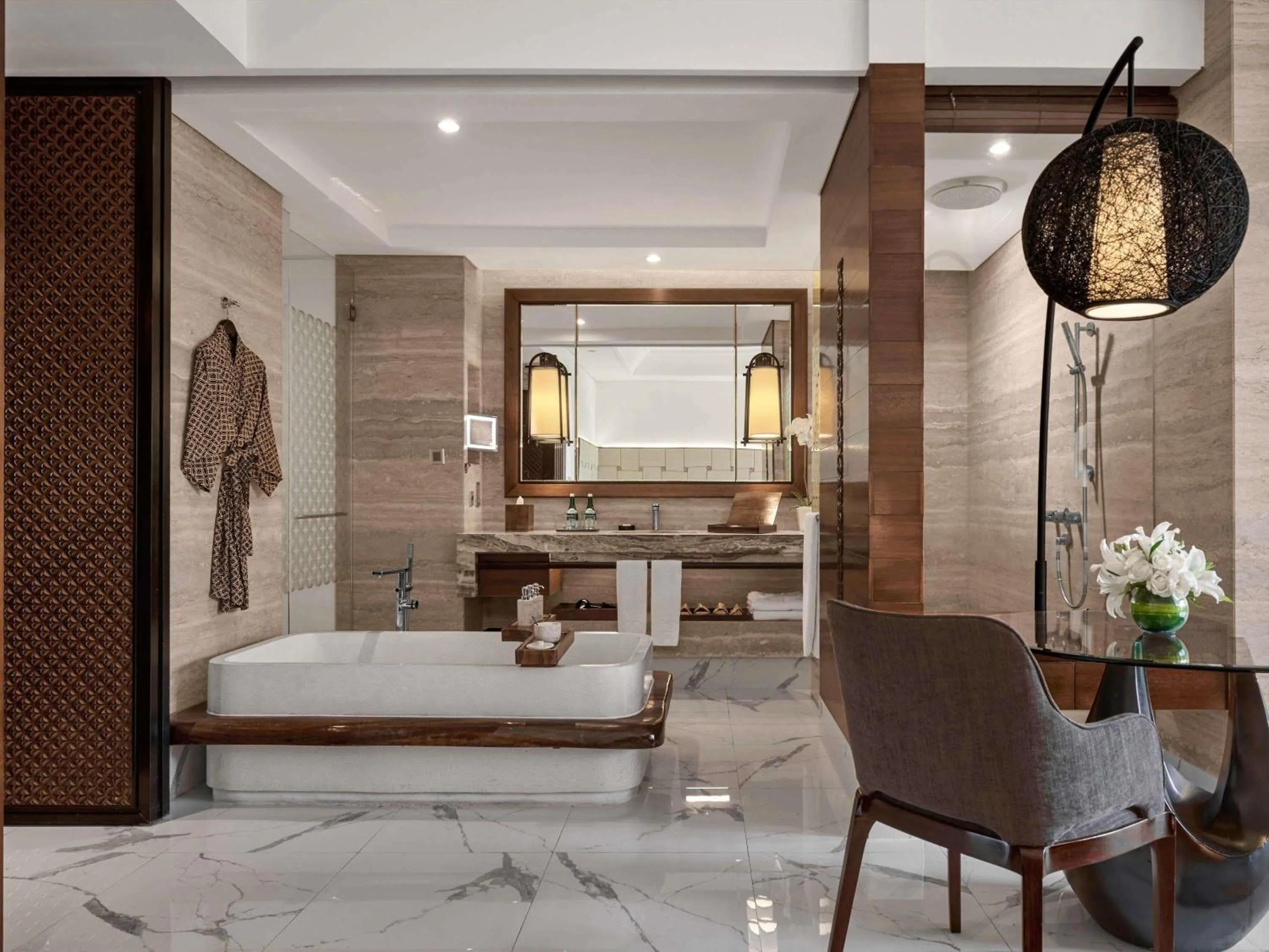 Bathroom, Bed in Sofitel Bali Nusa Dua Beach Resort