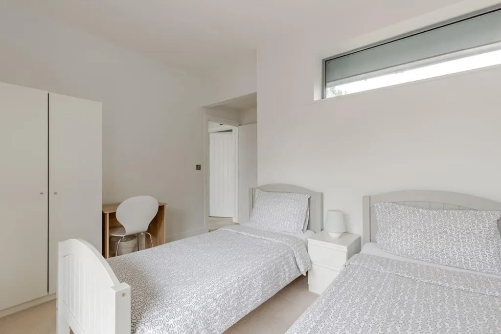 Bedroom, Bed in Modern City Centre House with Free Parking