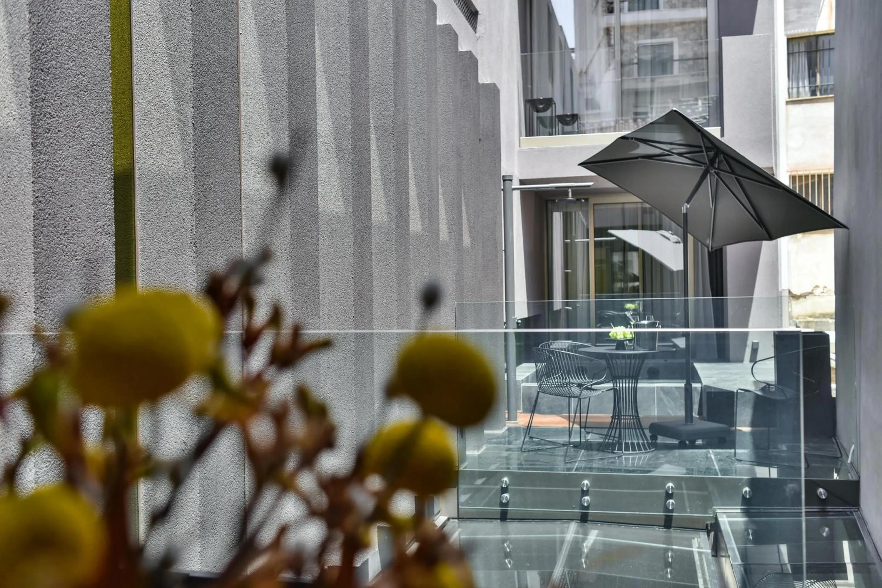 Balcony/Terrace in Athens Dom Hotel