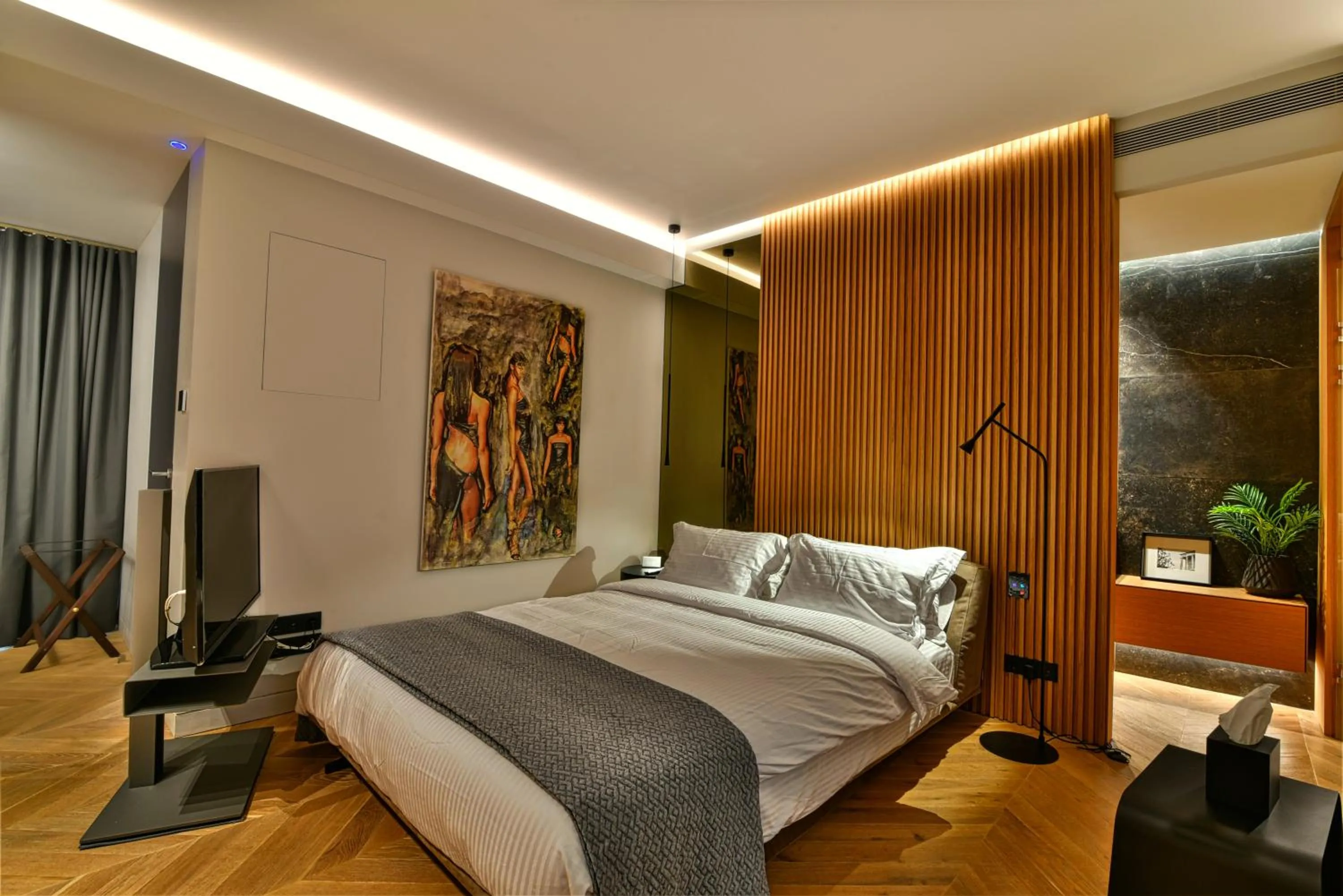 Bed in Athens Dom Hotel