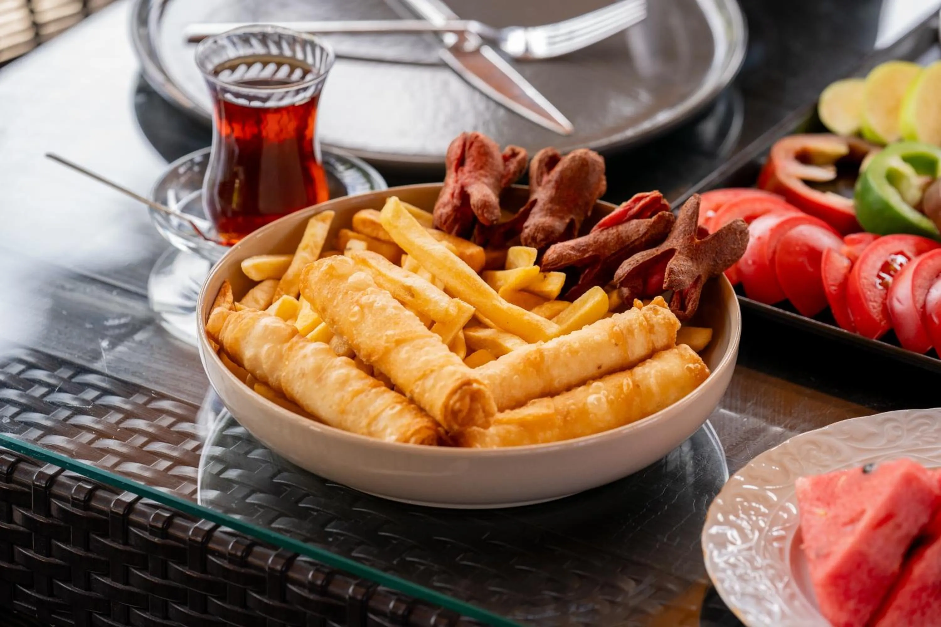 Breakfast in Karaöz Sapphire Bungalows