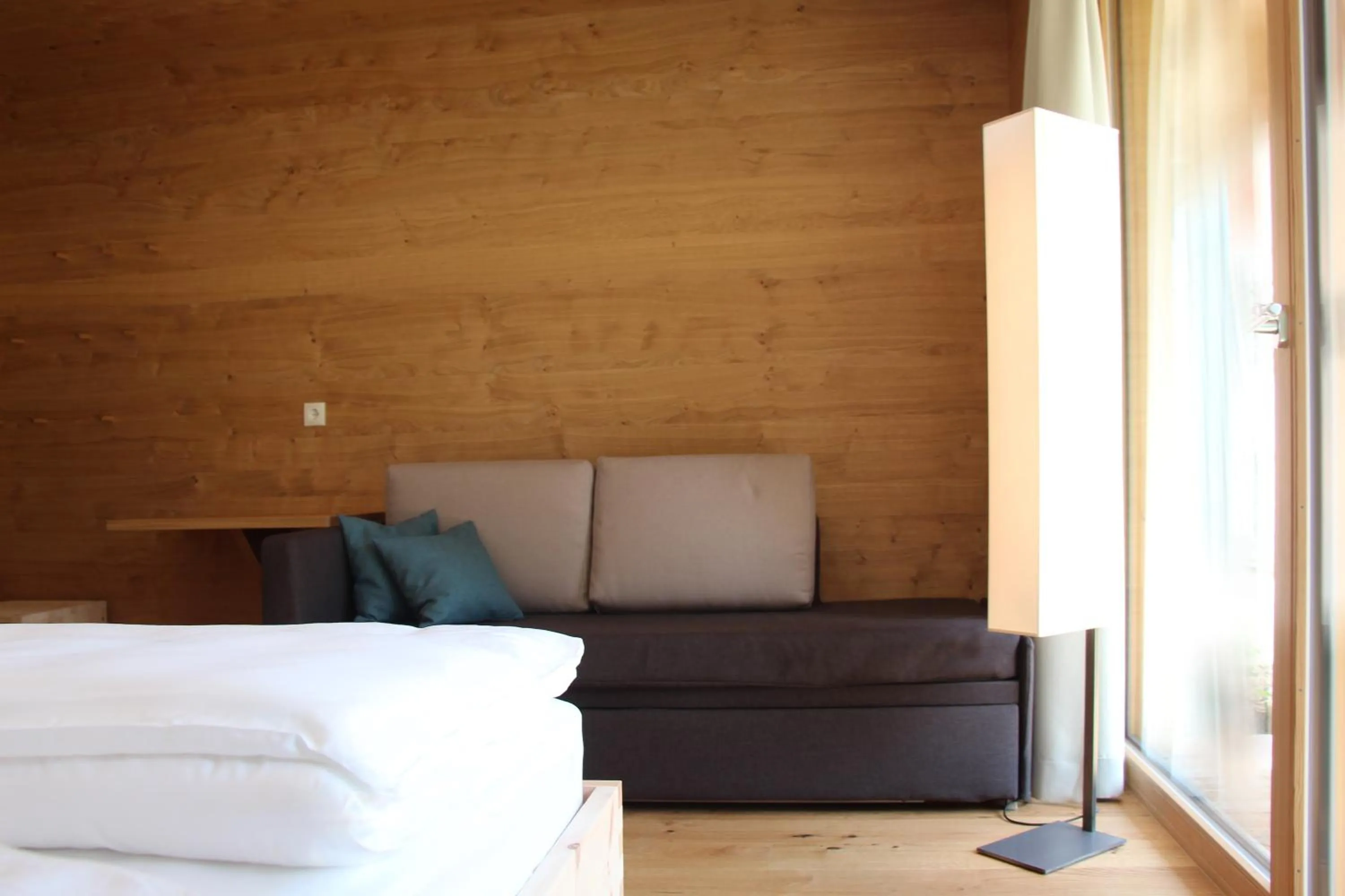 Decorative detail, Bed in Steindl's Boutique Hotel