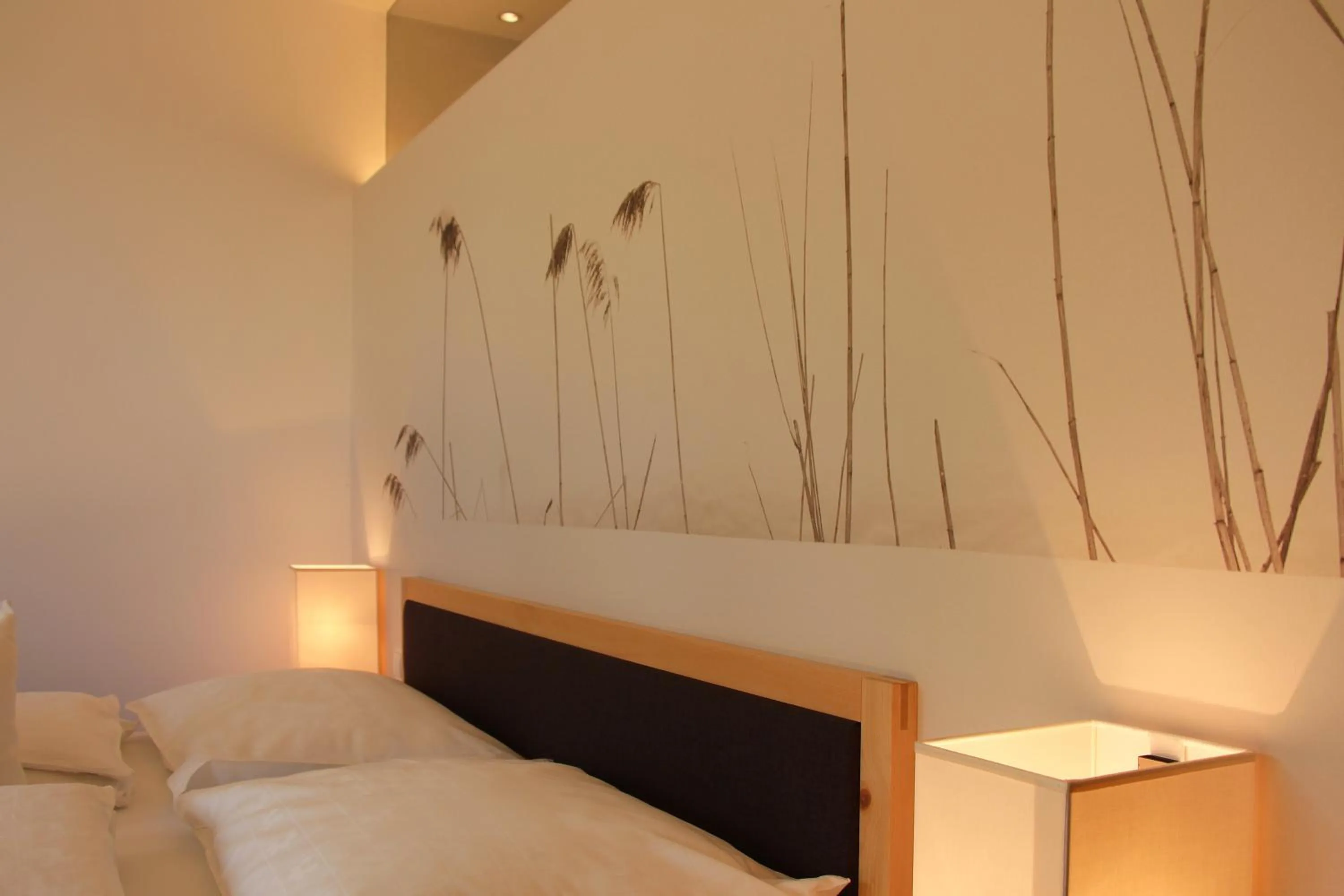 Decorative detail, Bed in Steindl's Boutique Hotel