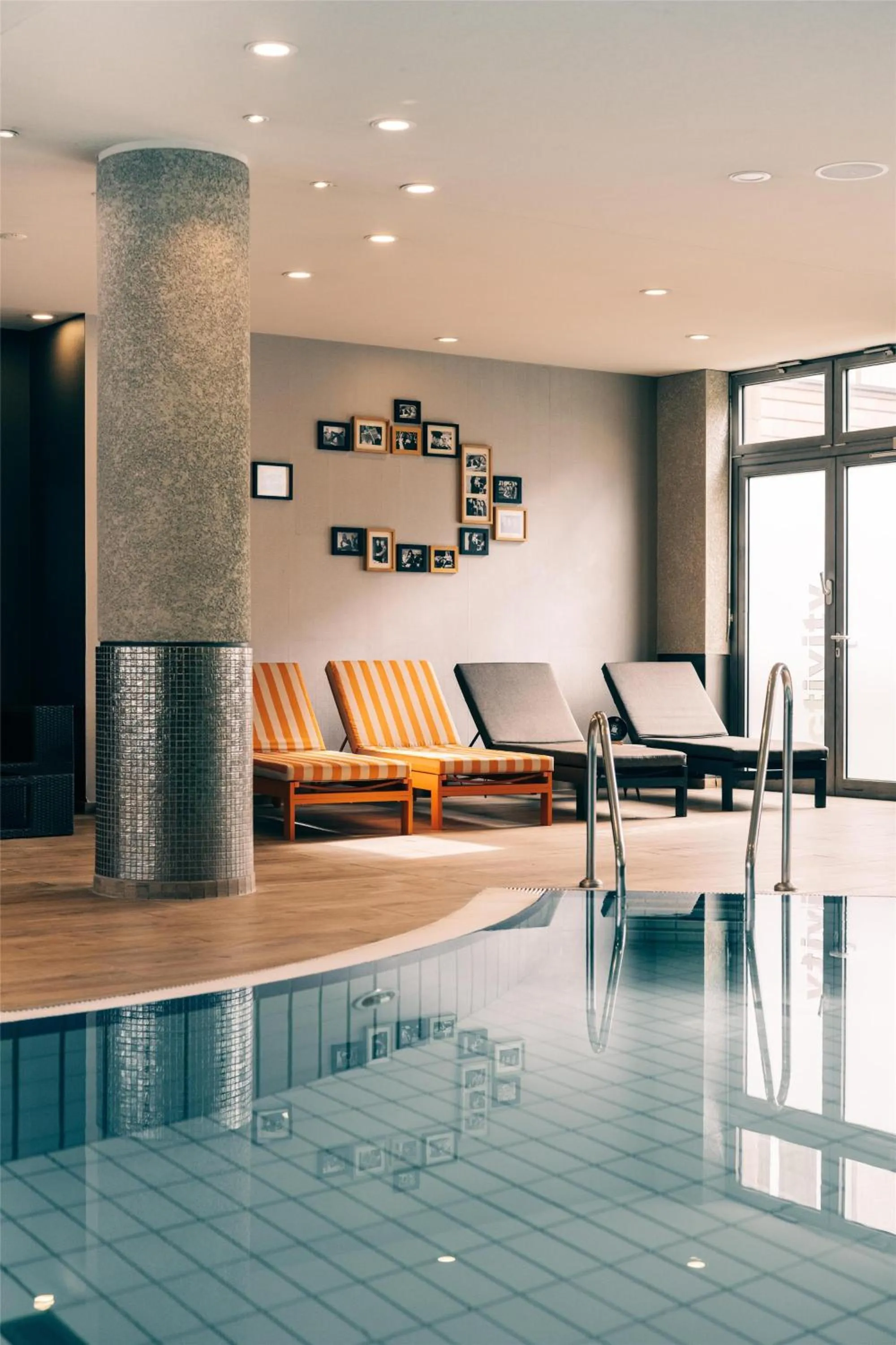 Pool view in Pentahotel Leipzig