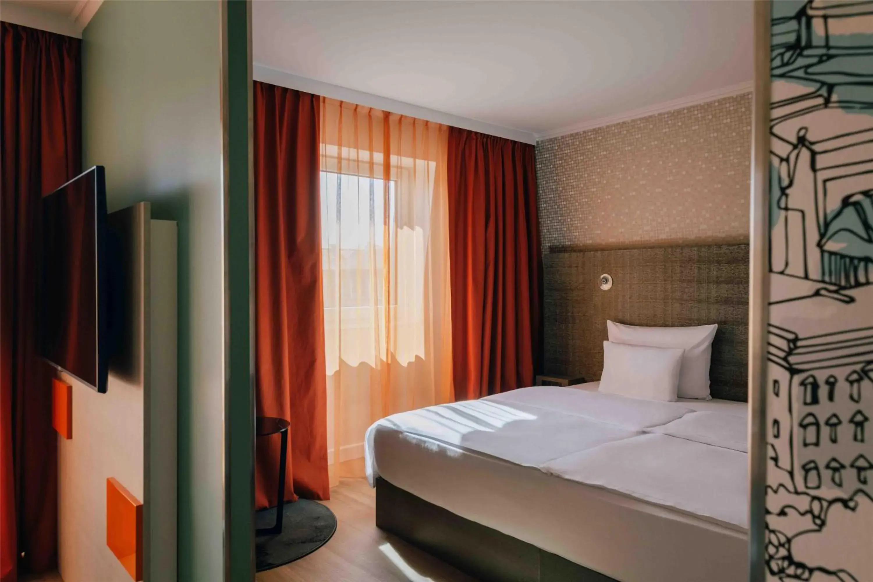 Bedroom, Bed in Pentahotel Leipzig Bedroom, Bed in Pentahotel Leipzig