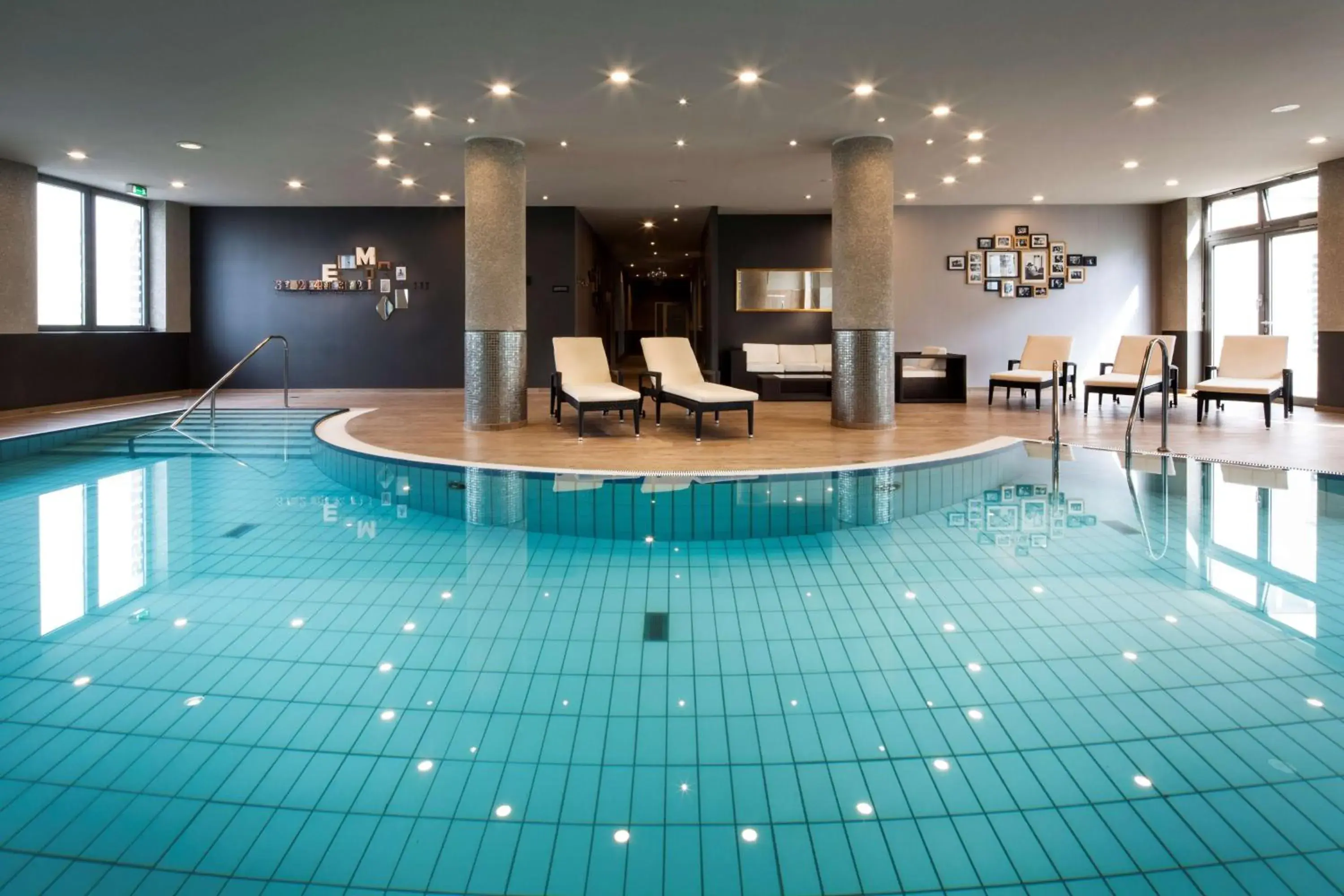 Pool view in Pentahotel Leipzig Pool view in Pentahotel Leipzig