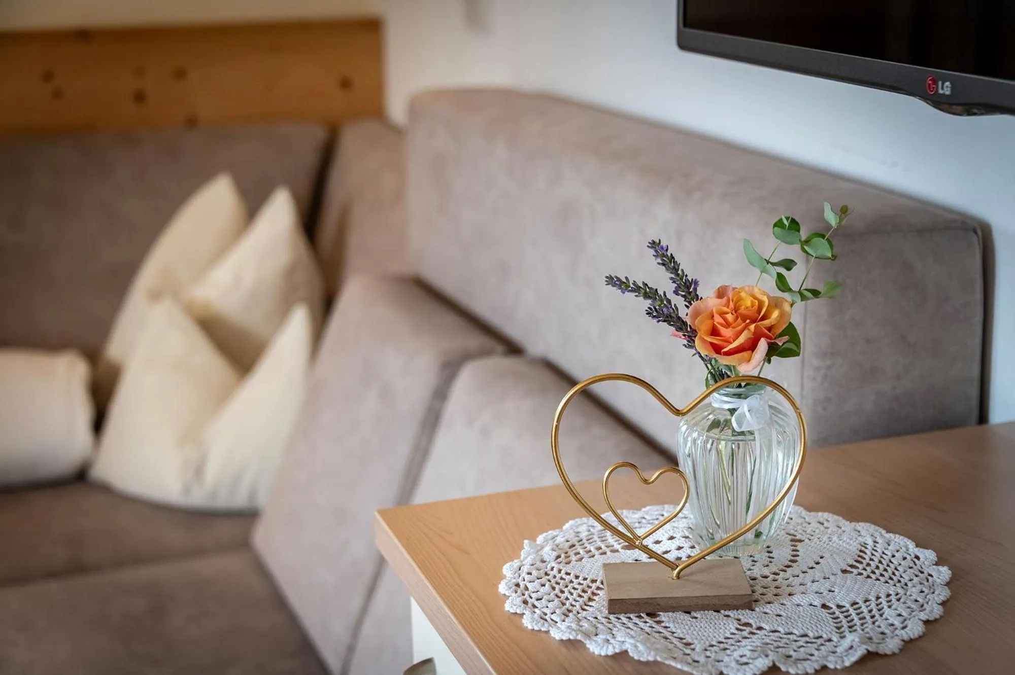 Living room in Tirolerhof - panoramic apartments