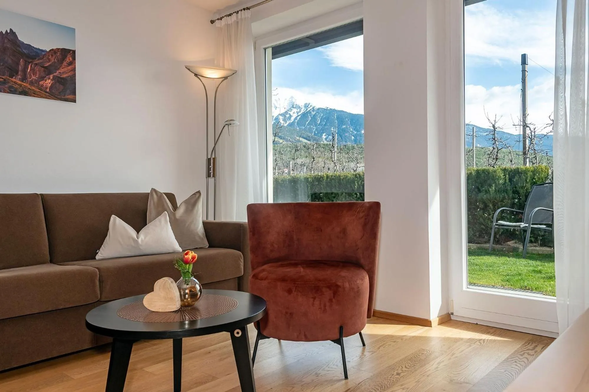Living room in Tirolerhof - panoramic apartments
