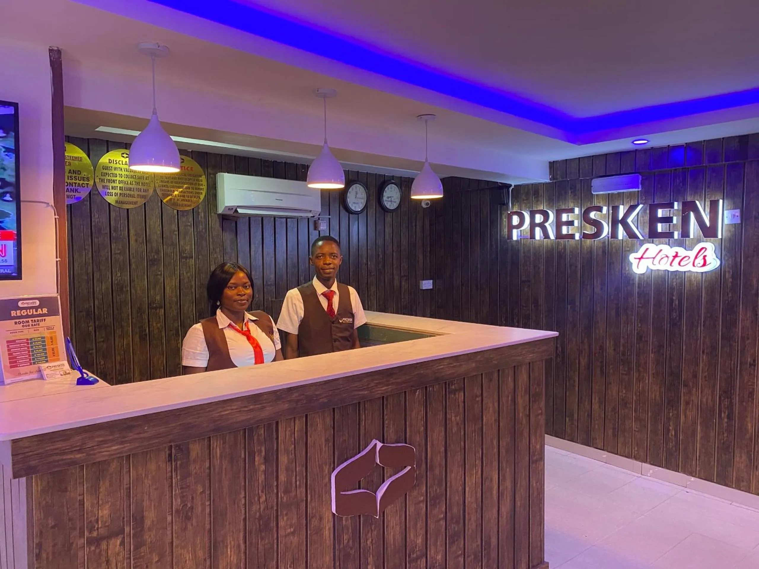 Staff in Presken Hotel Alade, Ikeja