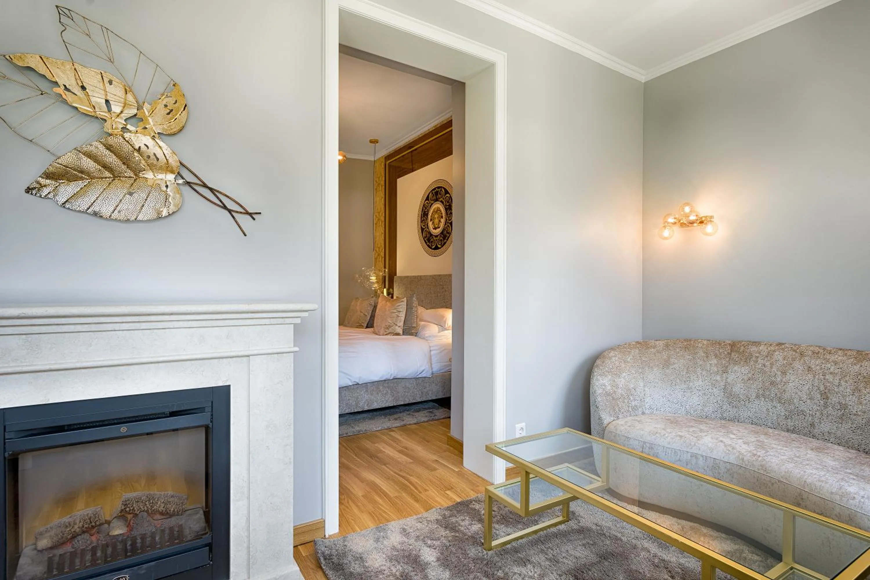 Bed in Parkhotel Adler