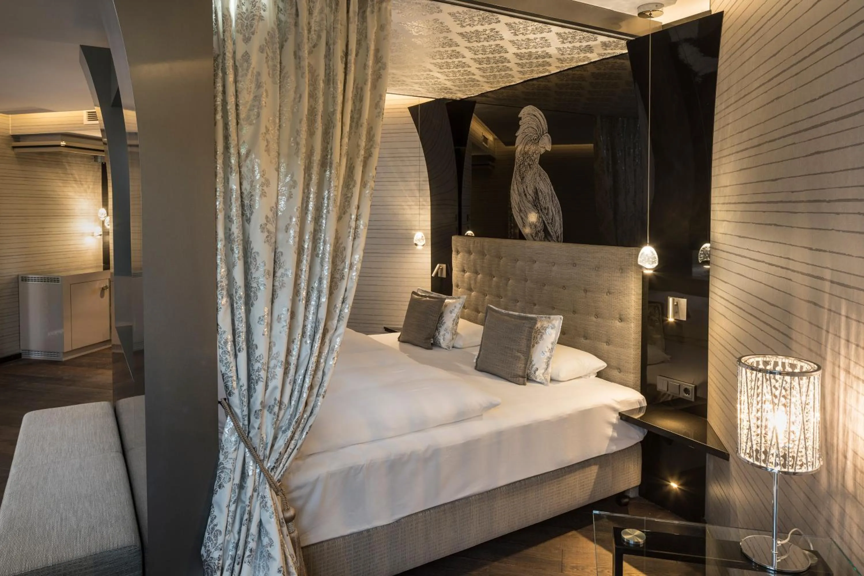 Bed in Parkhotel Adler