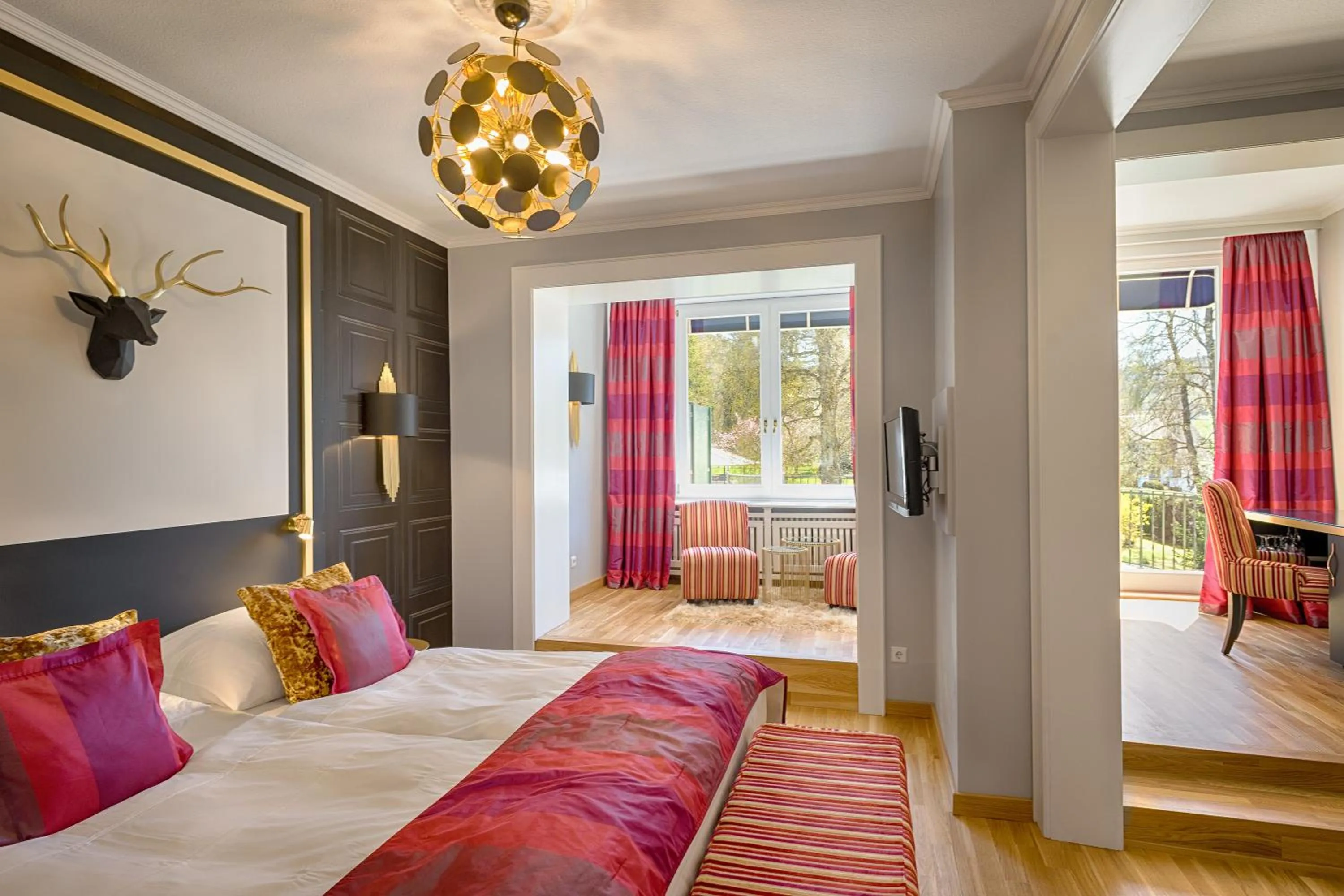 Bed in Parkhotel Adler