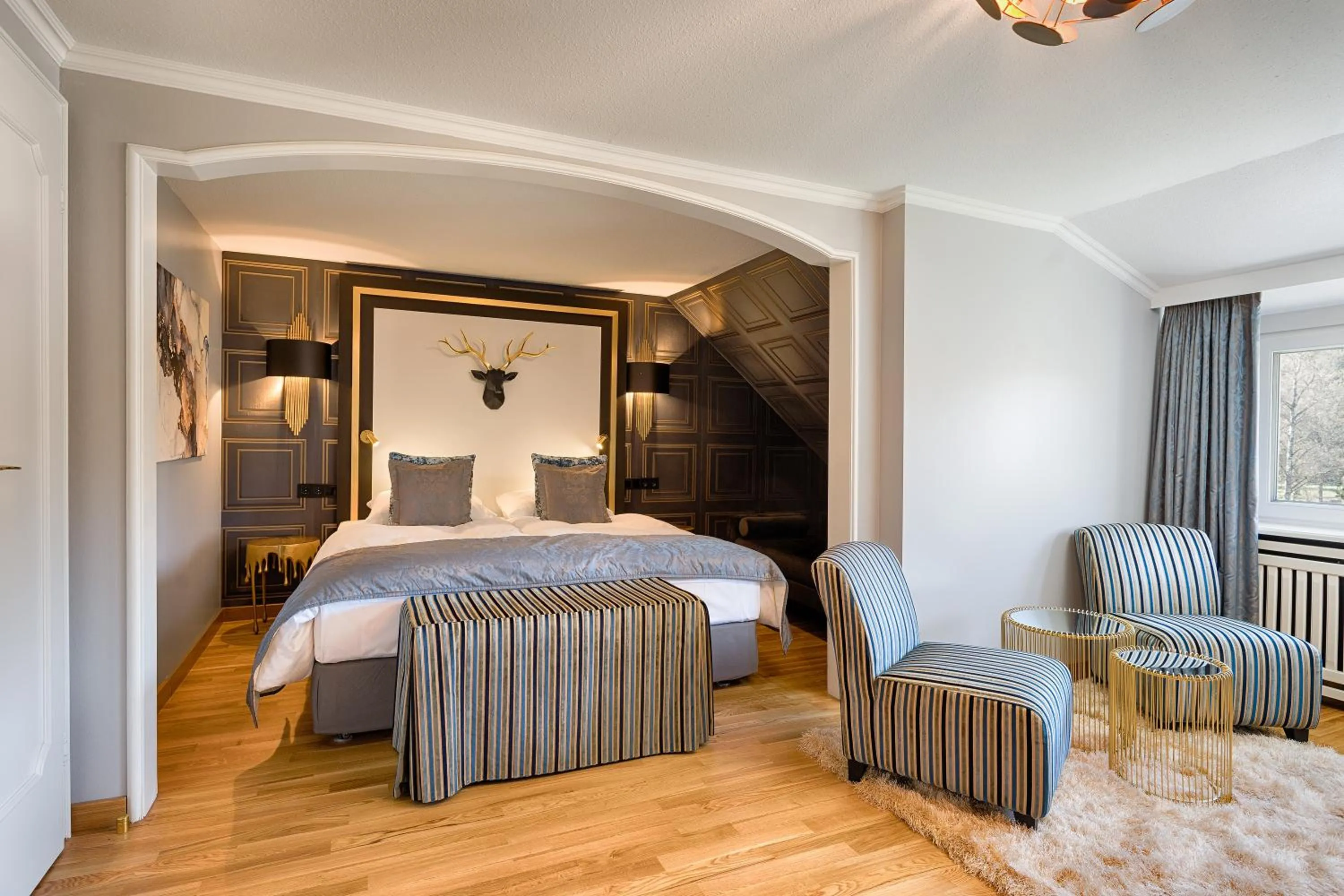 Bed in Parkhotel Adler