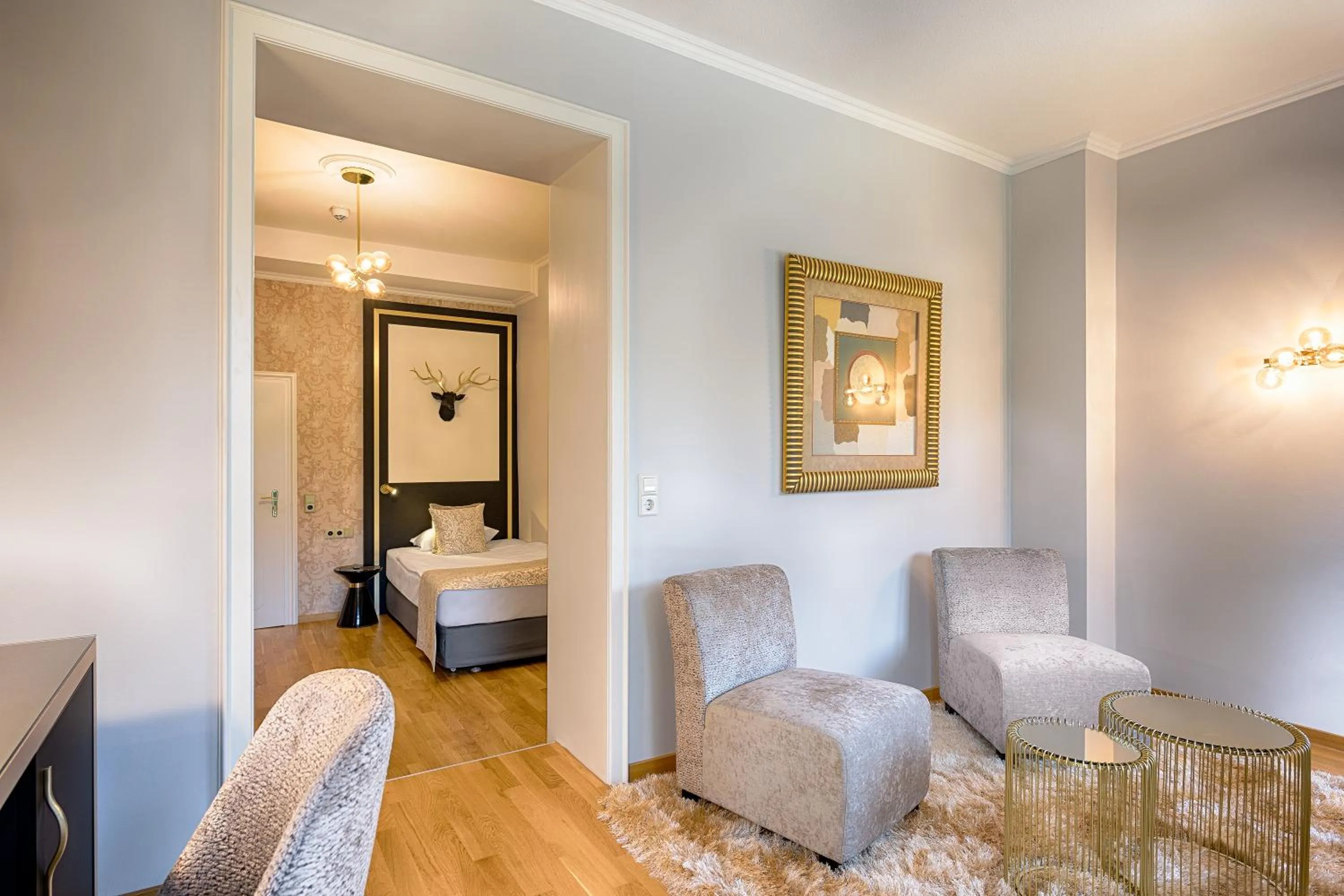 Bed in Parkhotel Adler