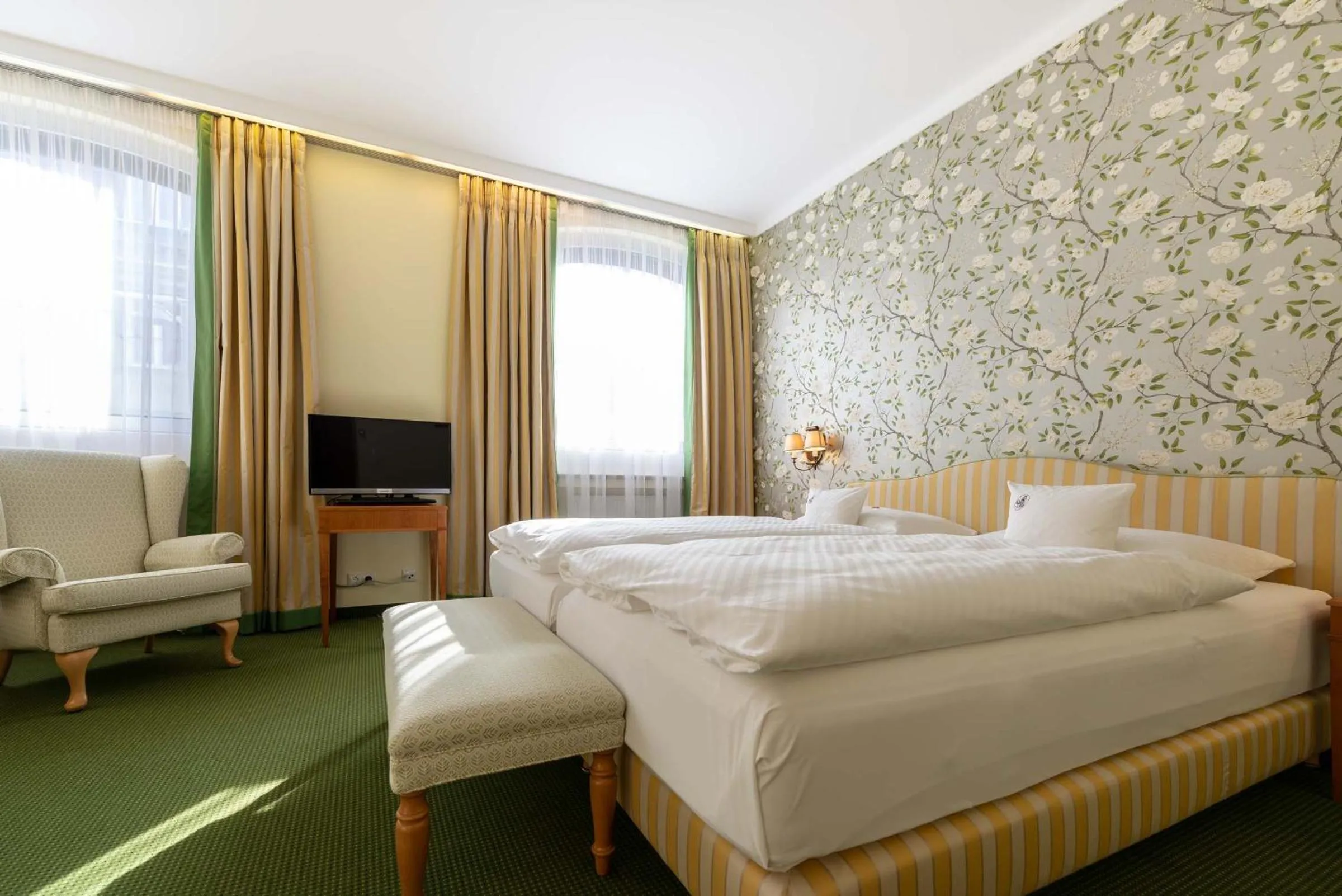 Photo of the whole room, Bed in Romantik Hotel zur Post