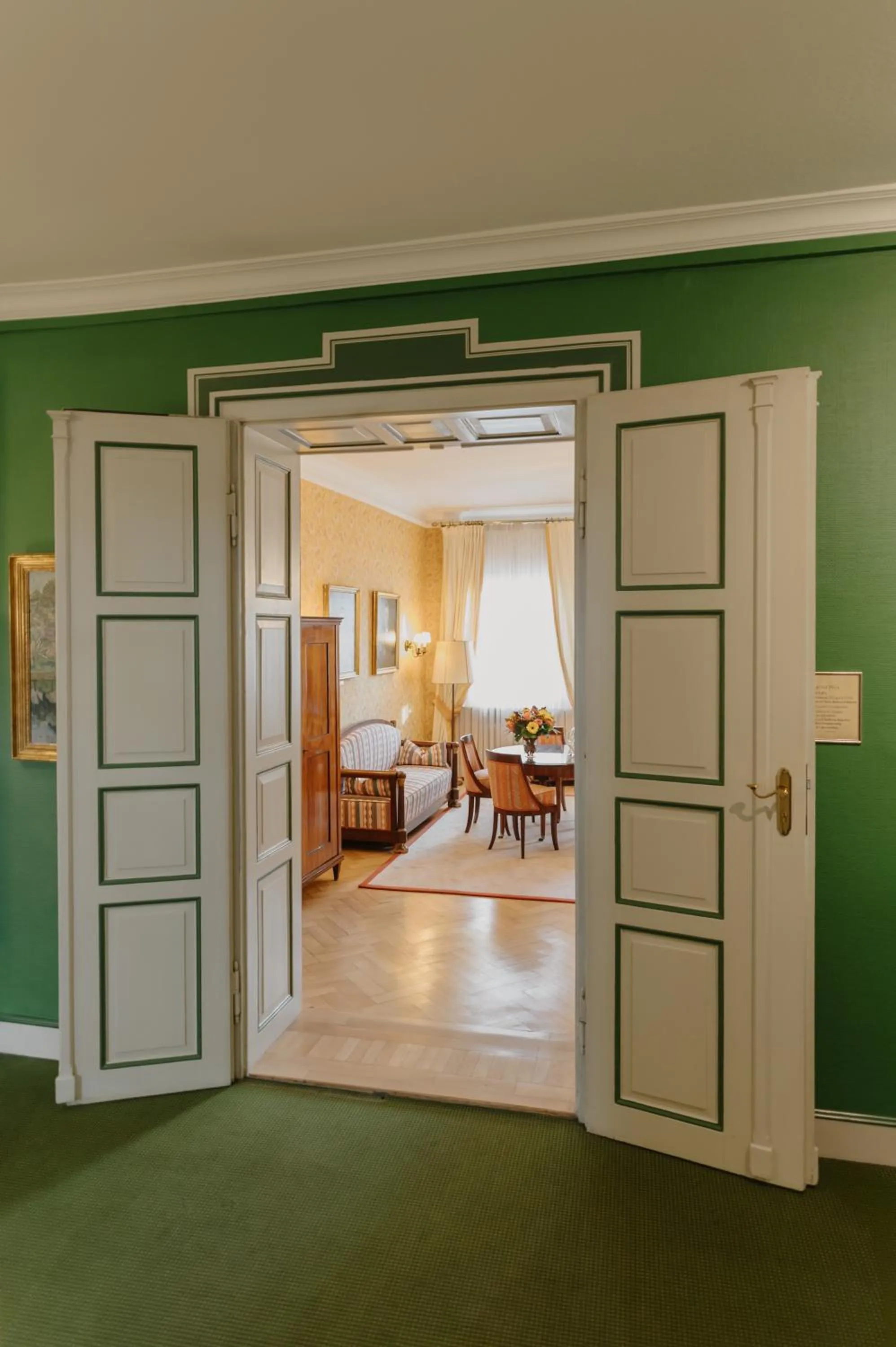 Bed in Romantik Hotel zur Post