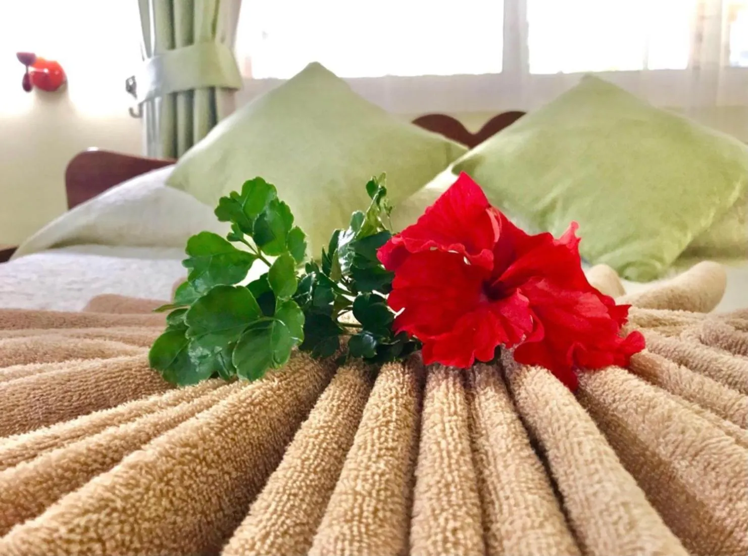 Bedroom, Bed in Villa Bananier