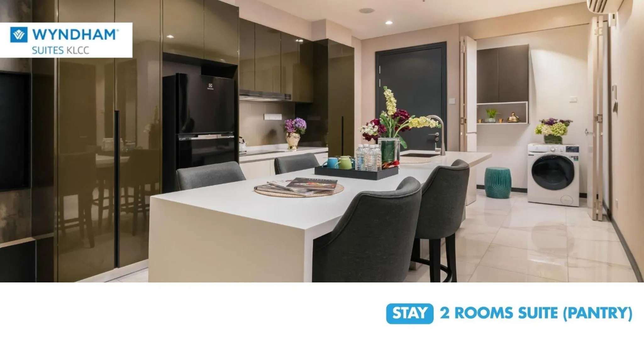 Kitchen or kitchenette in Wyndham Suites KLCC