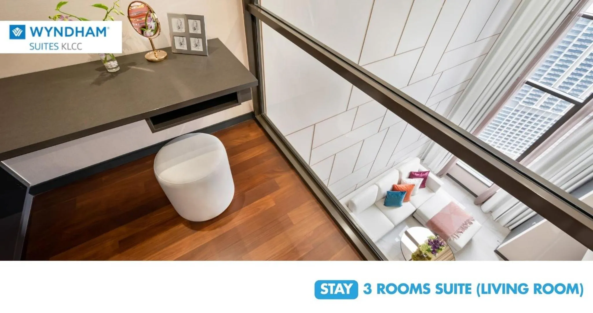 Photo of the whole room in Wyndham Suites KLCC