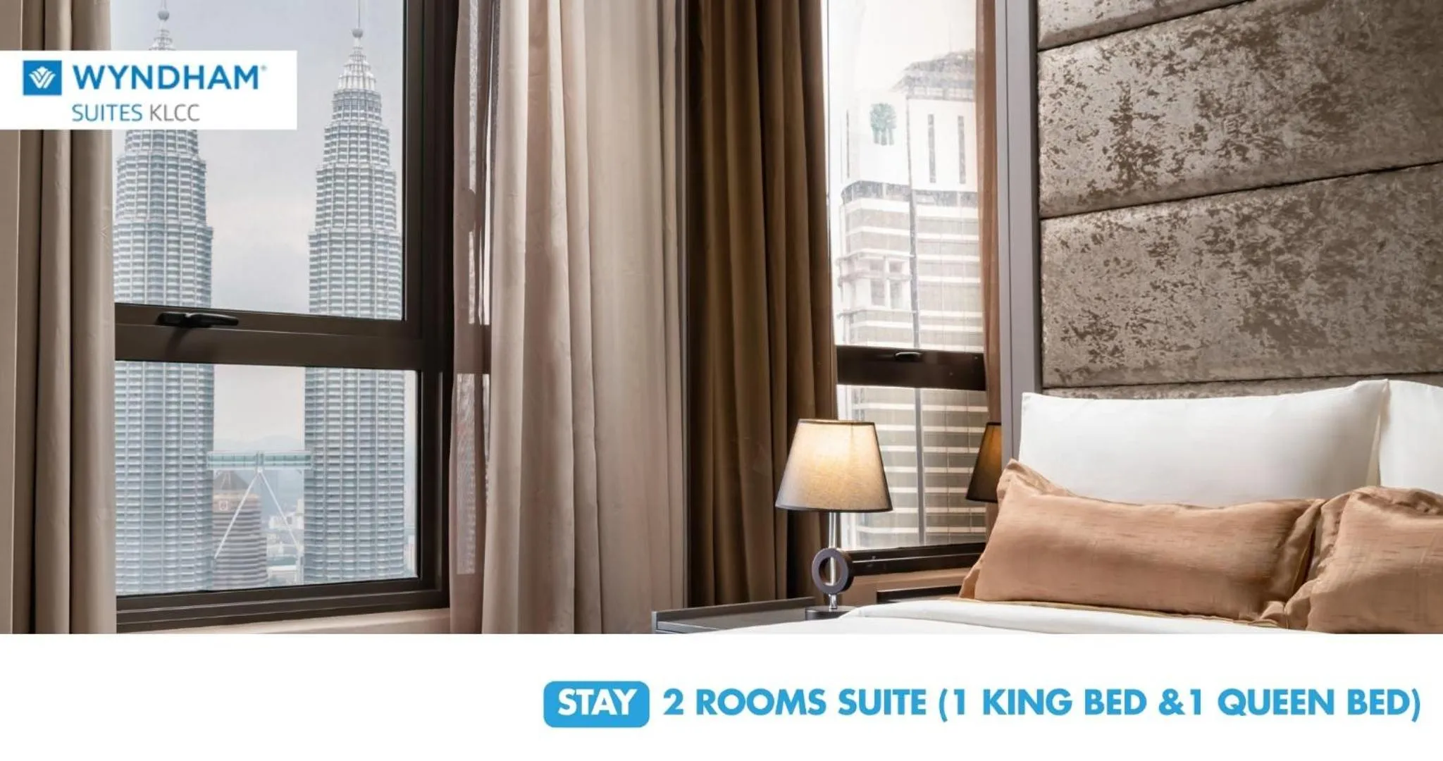Bed in Wyndham Suites KLCC