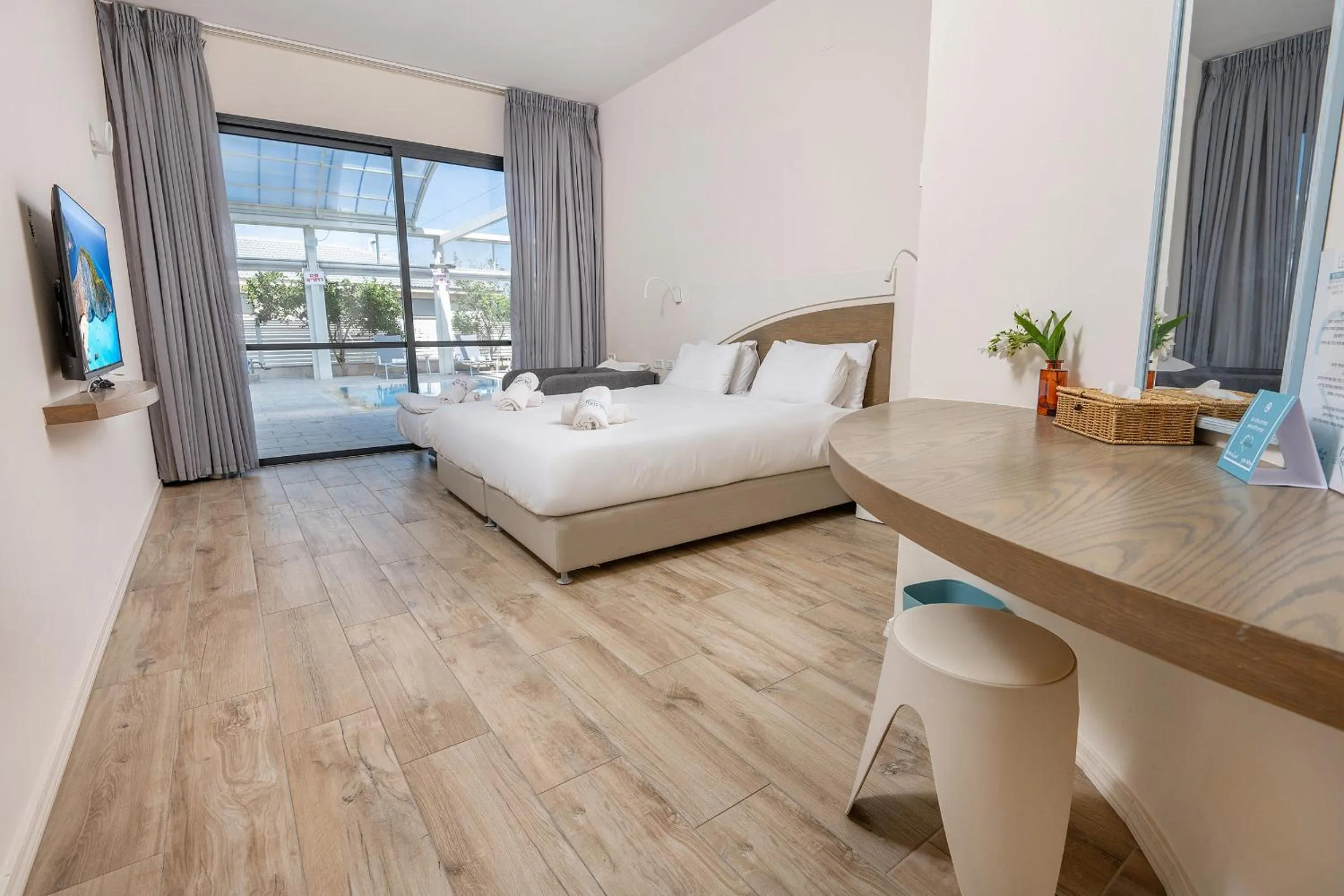 Bed in Lev Hahoresh Boutique Hotel