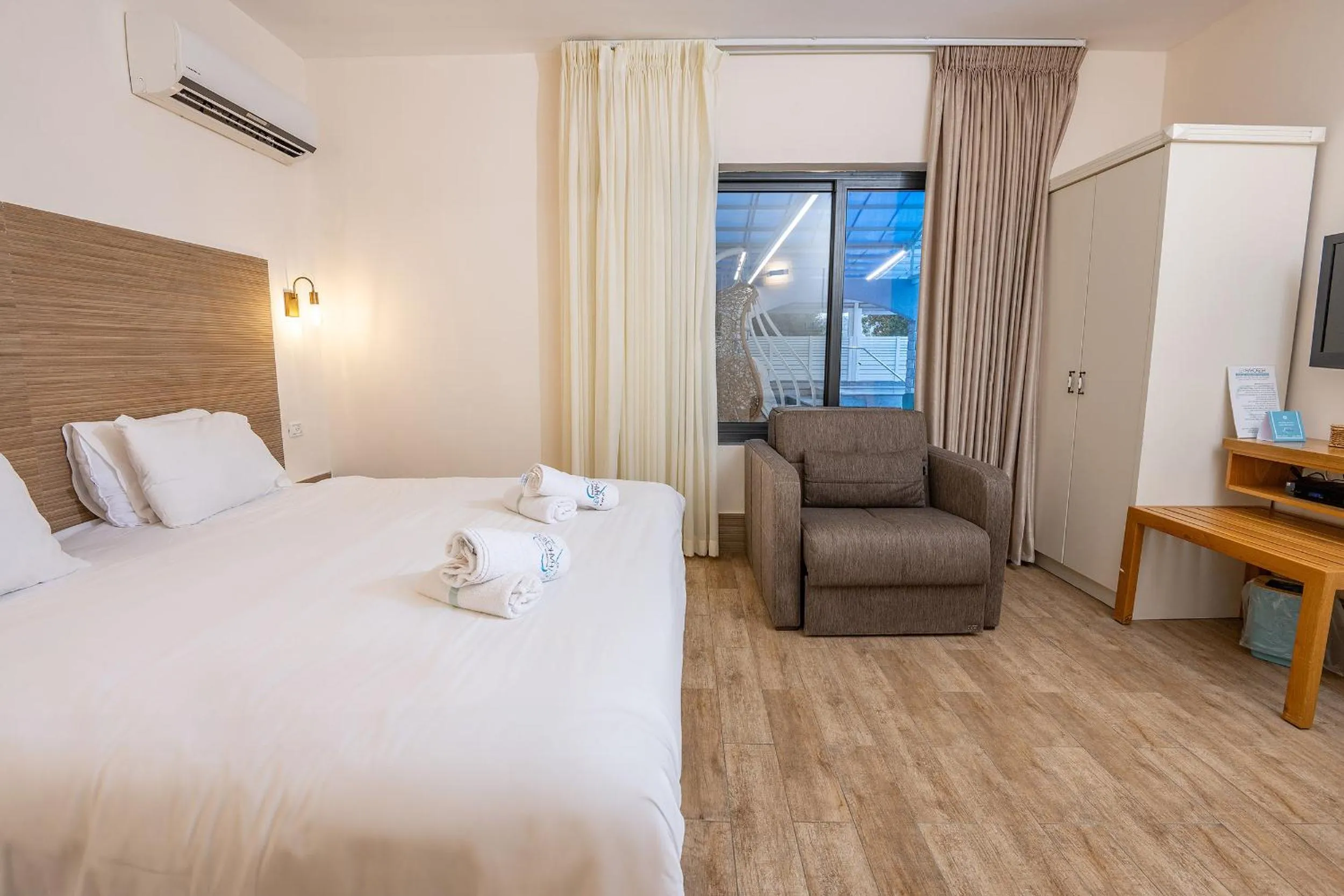 Bed in Lev Hahoresh Boutique Hotel