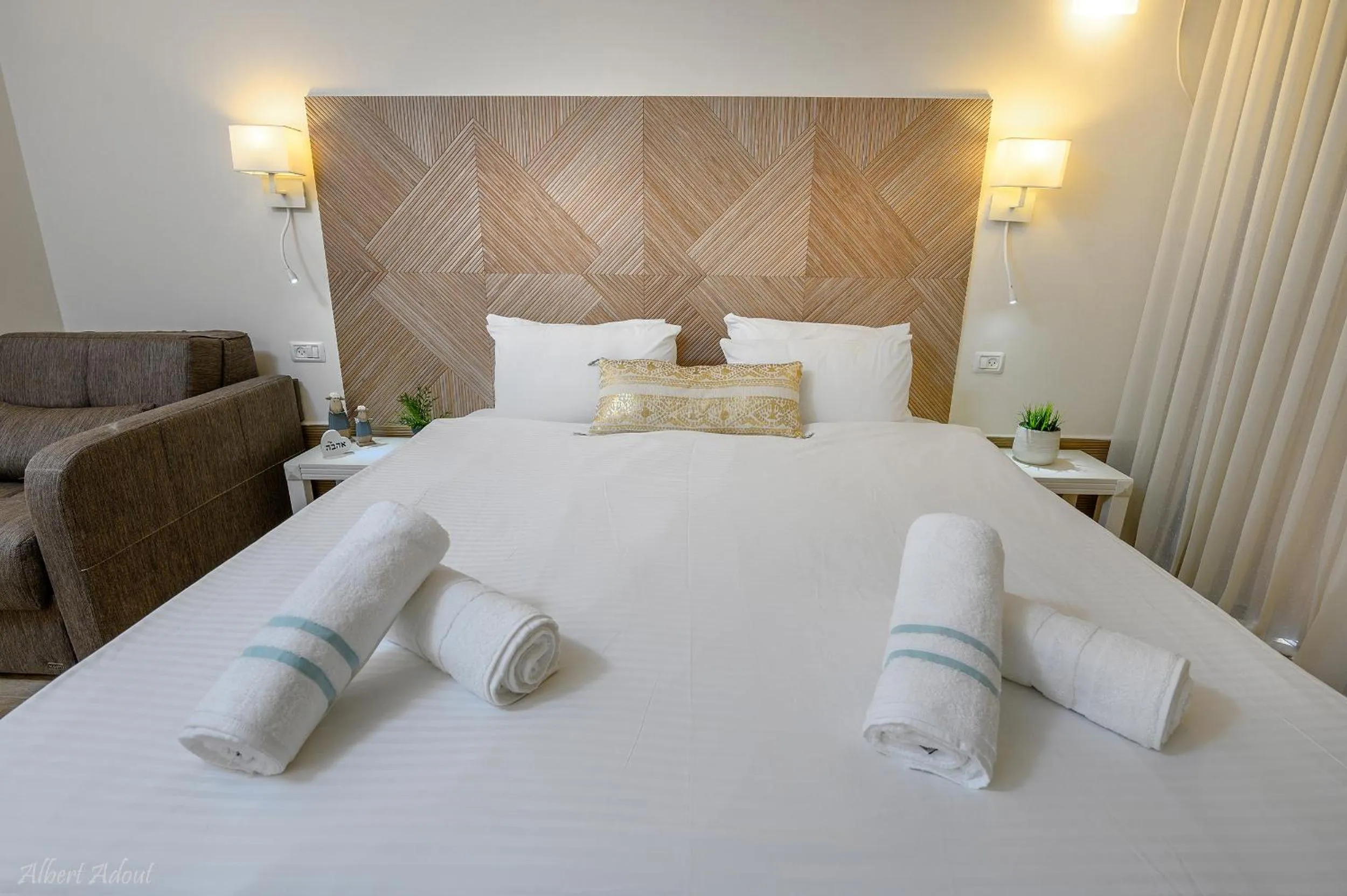 Bed in Lev Hahoresh Boutique Hotel