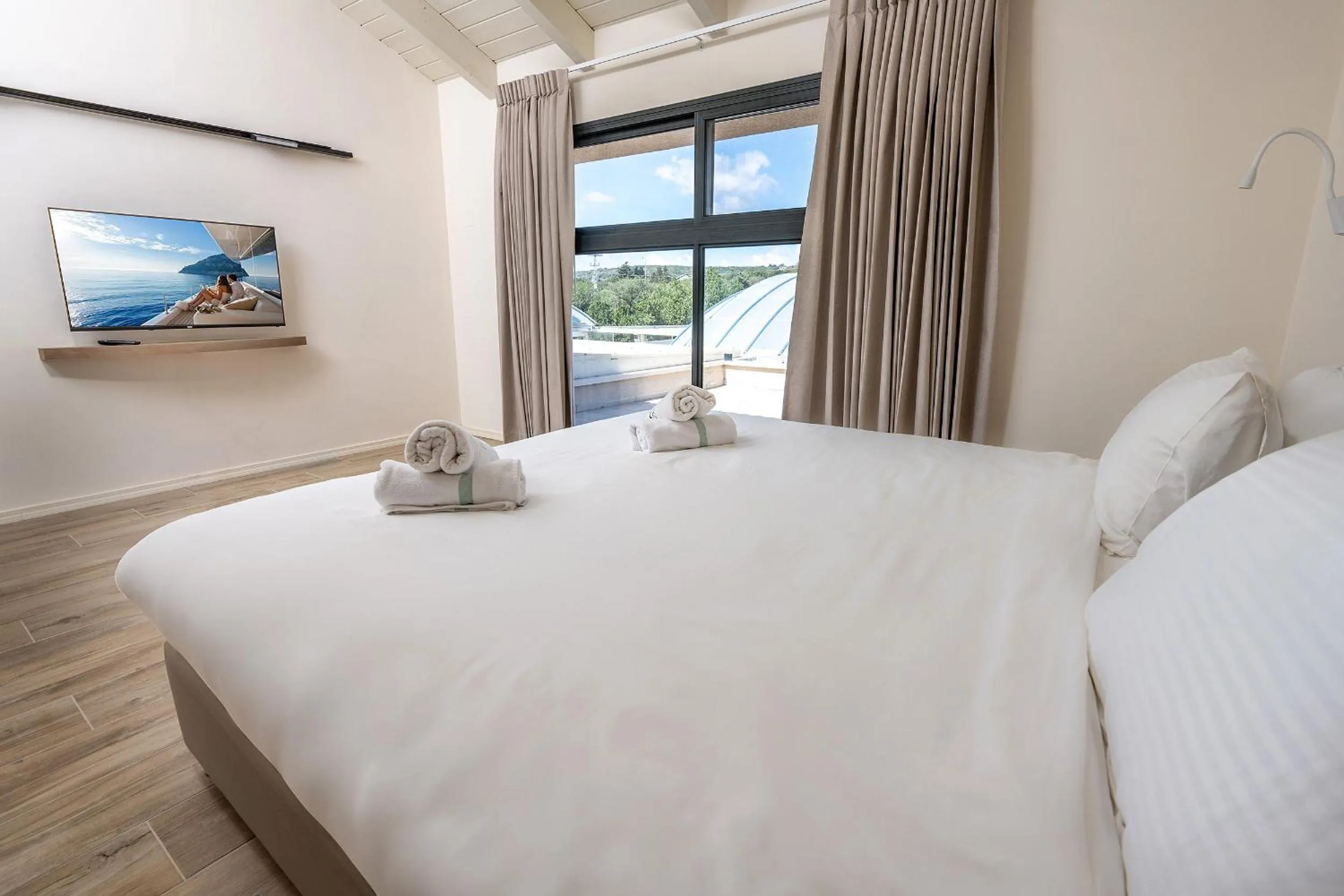 Bed in Lev Hahoresh Boutique Hotel