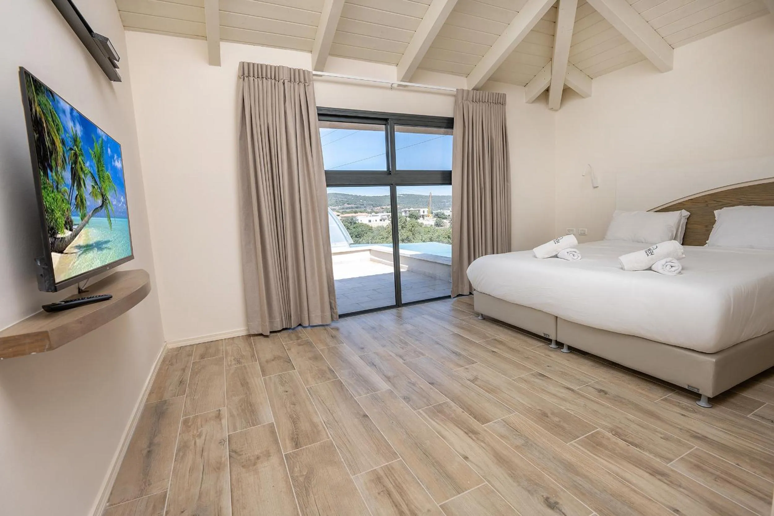 Bed in Lev Hahoresh Boutique Hotel