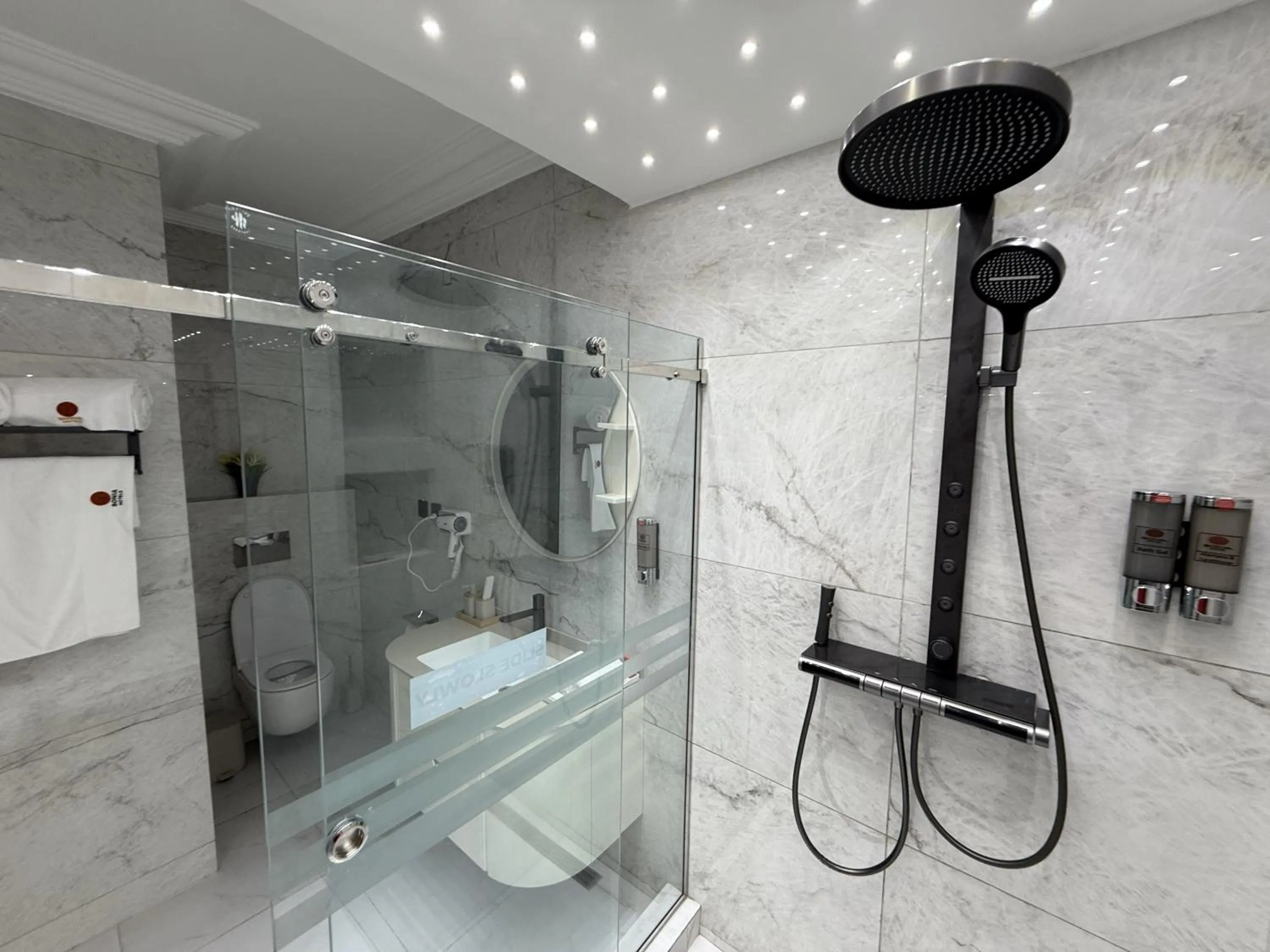 Shower in Sonia Hotel