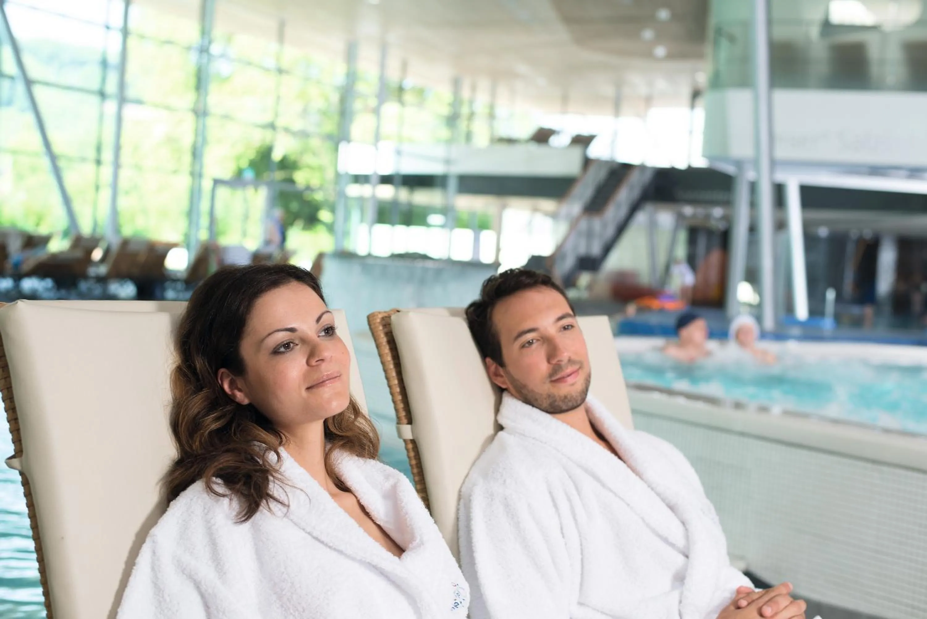 Hot Spring Bath in Emser ThermenHotel
