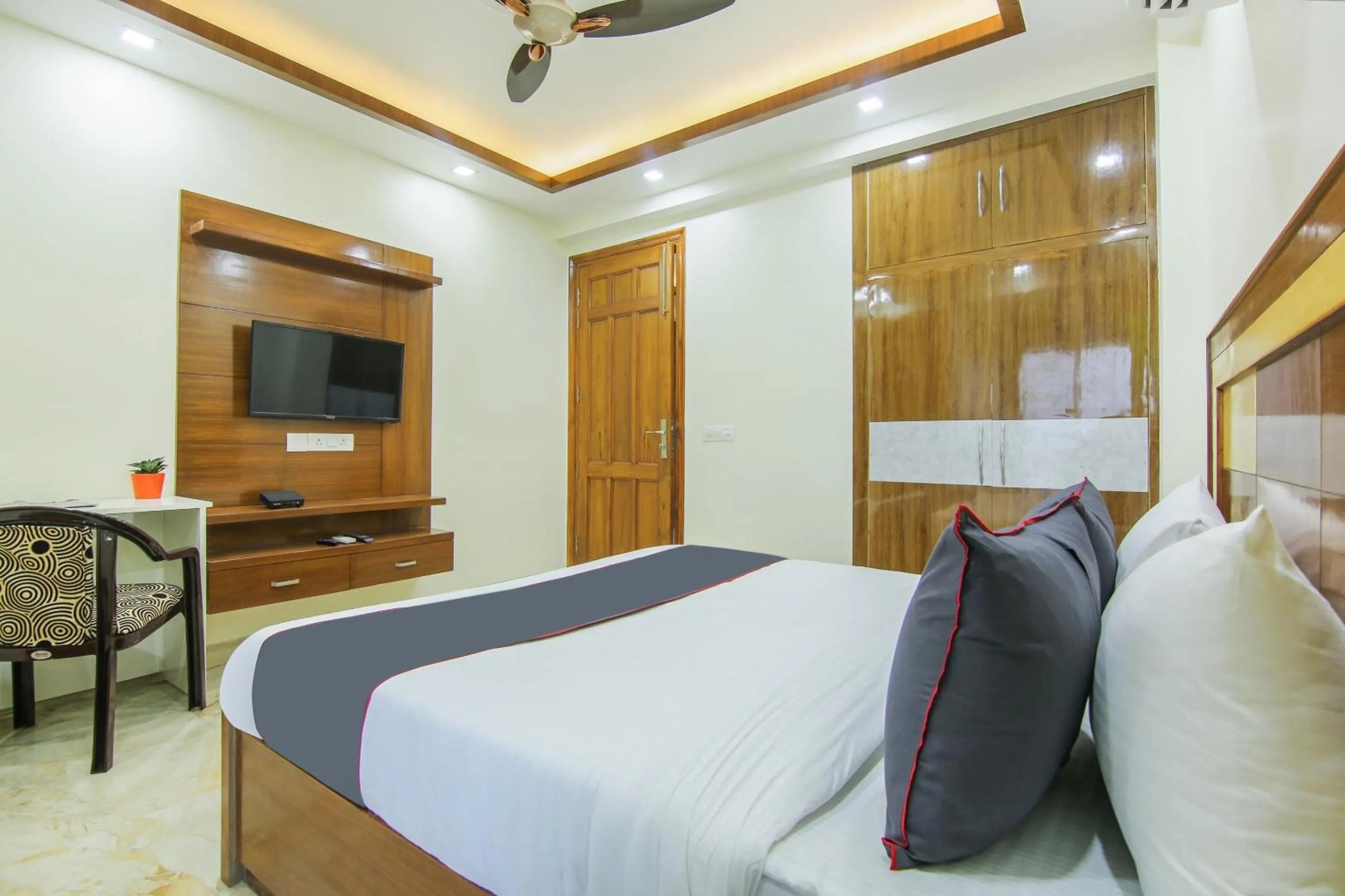 Bedroom, Bed in Collection O Corporate Suite Near Omaxe Celebration Mall