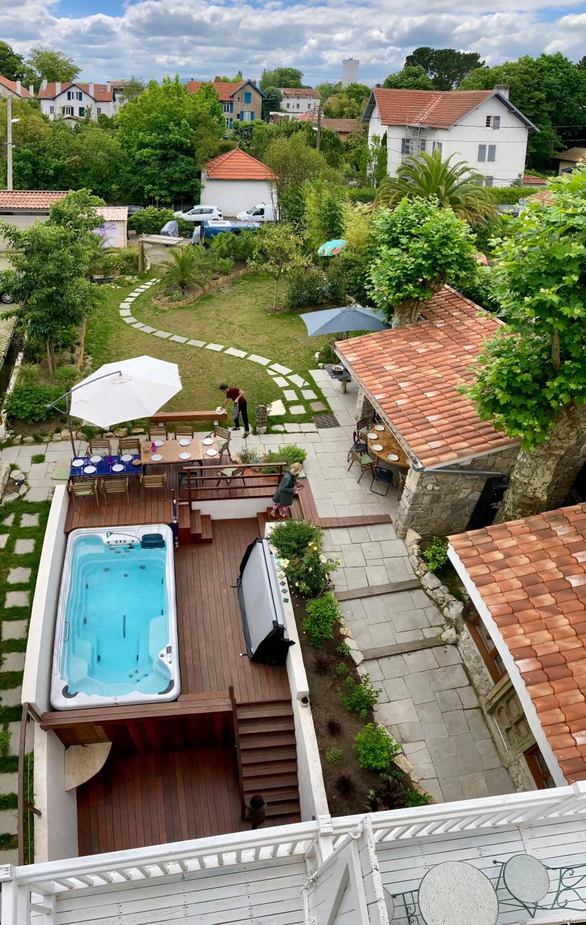 Hot Tub in Villa AJNA Bayonne