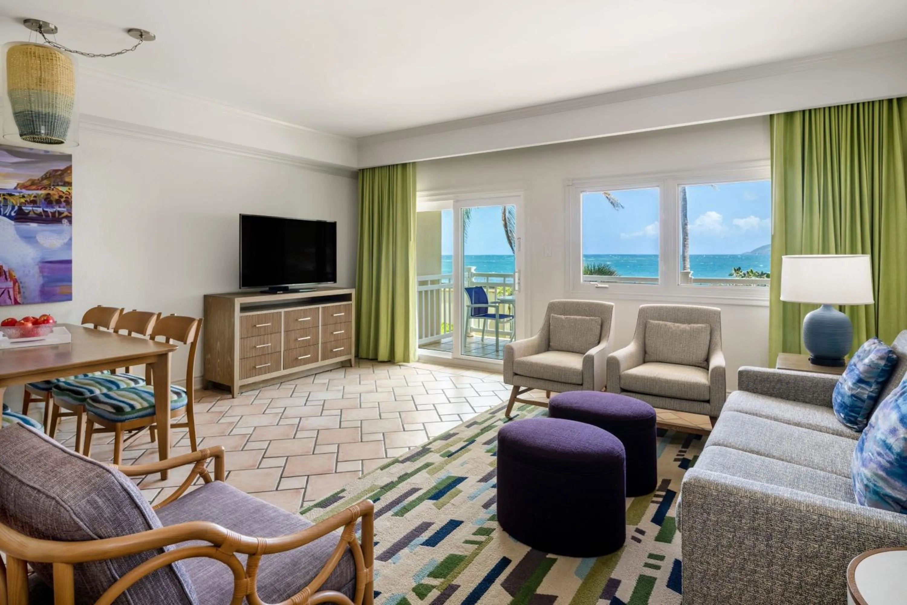 Living room in Marriott St. Kitts Beach Club