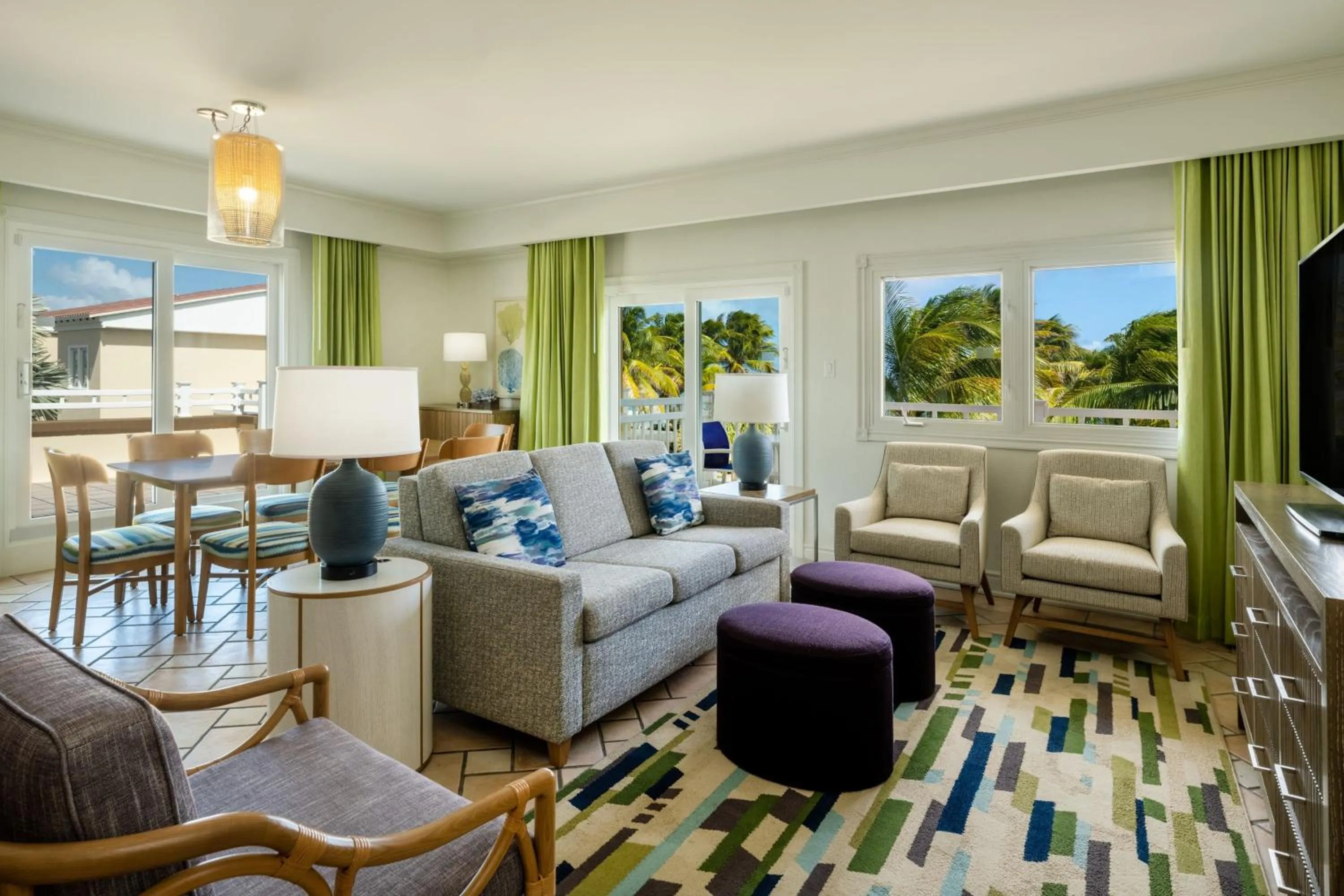 Living room in Marriott St. Kitts Beach Club
