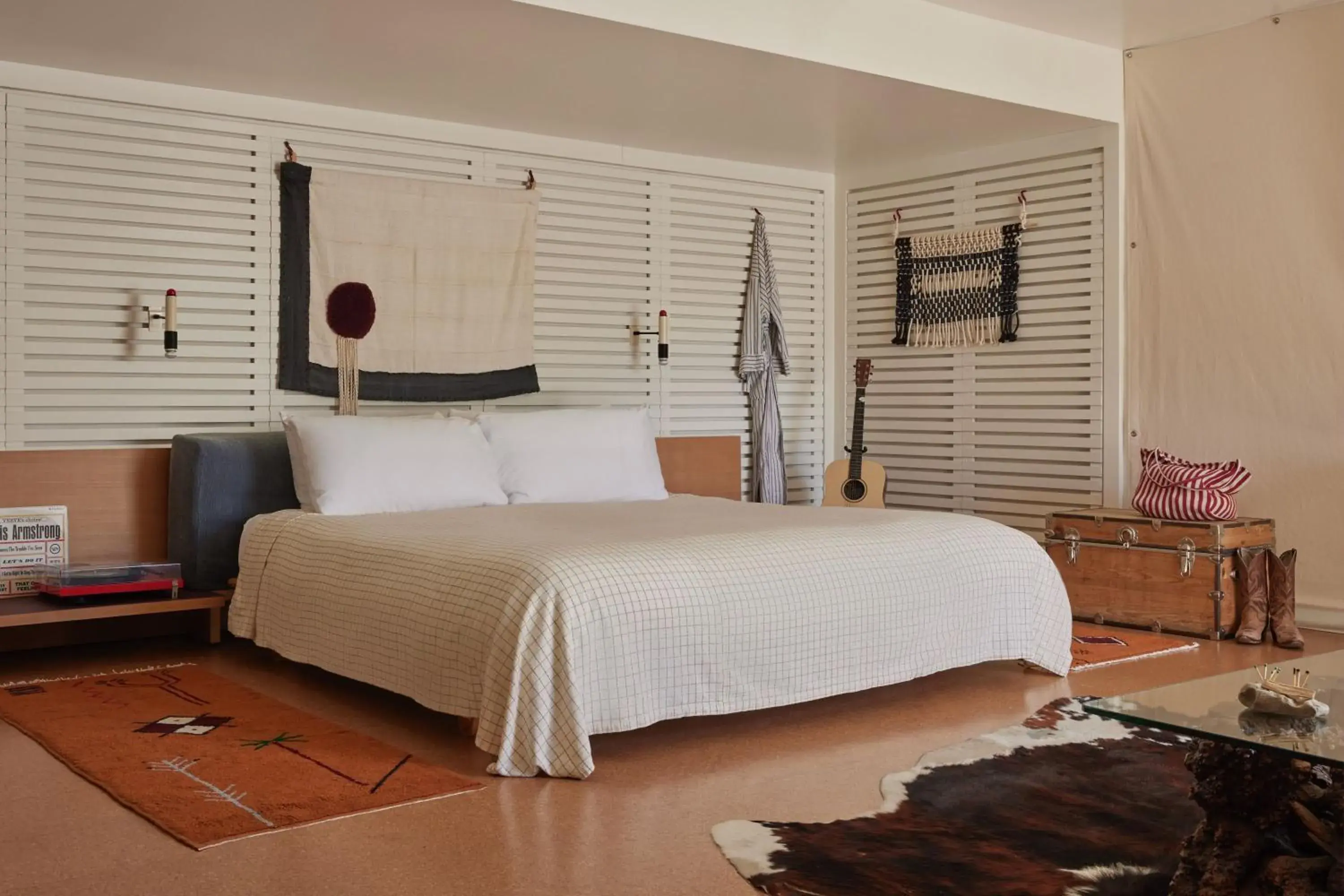 Bed in Ace Hotel and Swim Club Palm Springs Bed in Ace Hotel and Swim Club Palm Springs