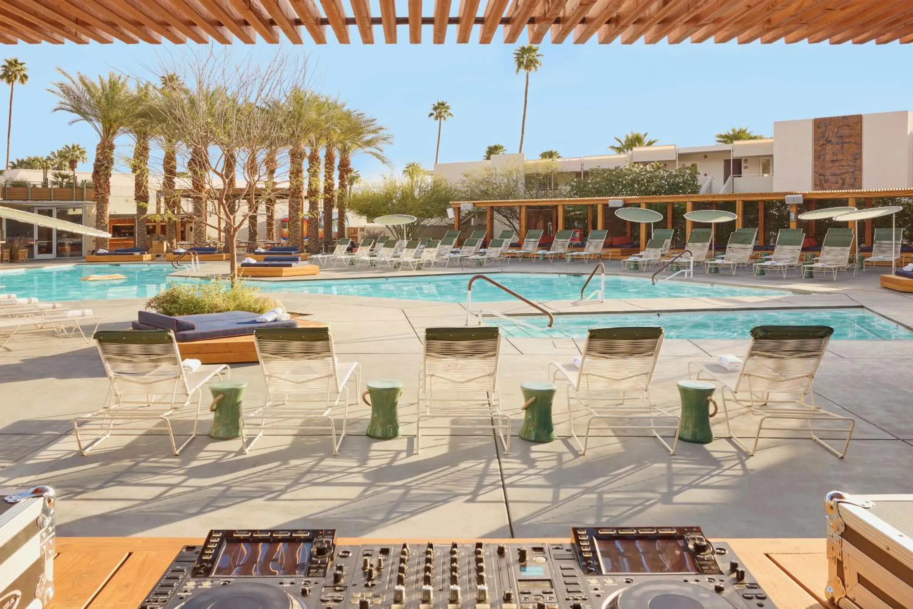 Swimming pool in Ace Hotel and Swim Club Palm Springs Swimming pool in Ace Hotel and Swim Club Palm Springs