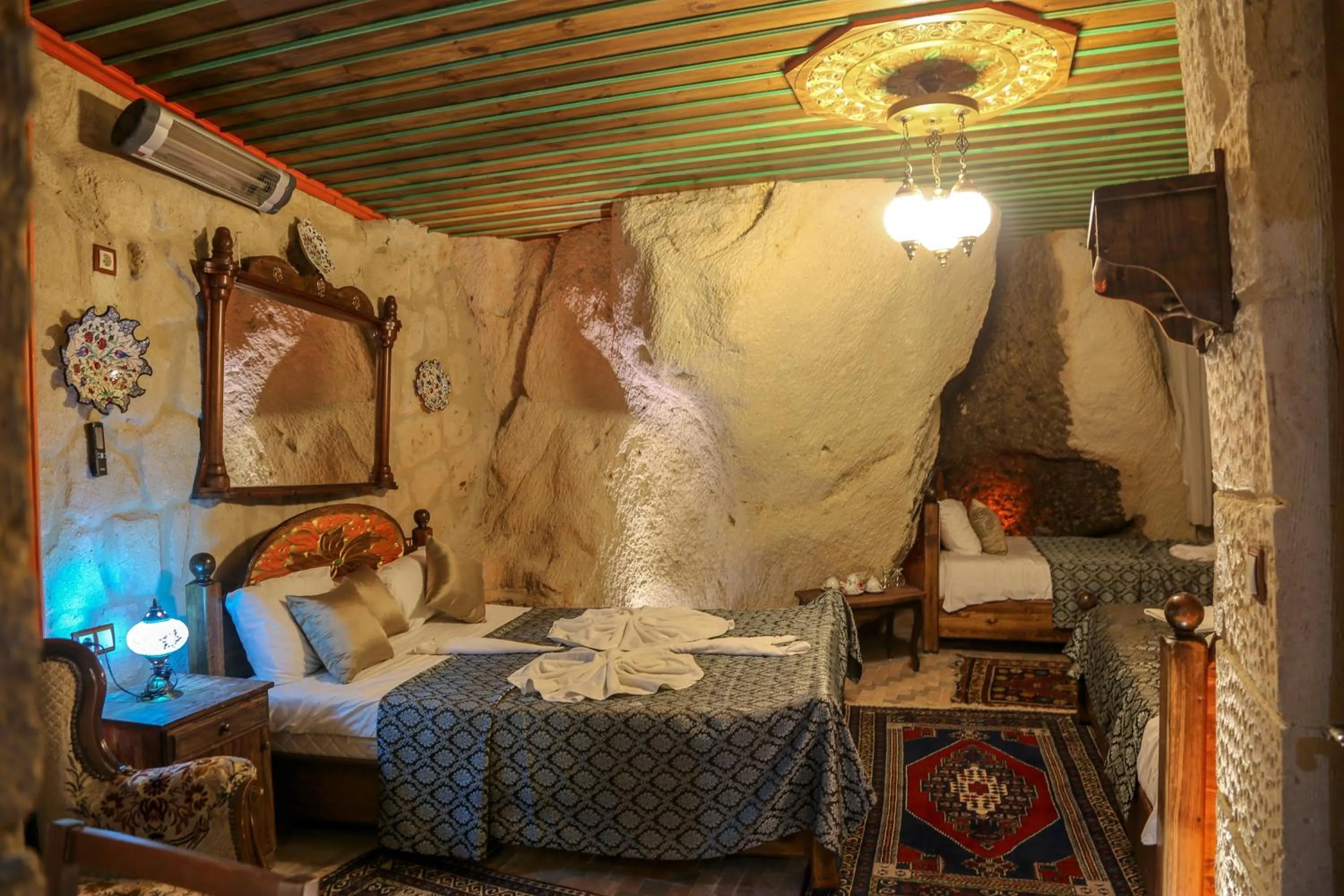 Decorative detail, Bed in Goreme Palace Cave Suites