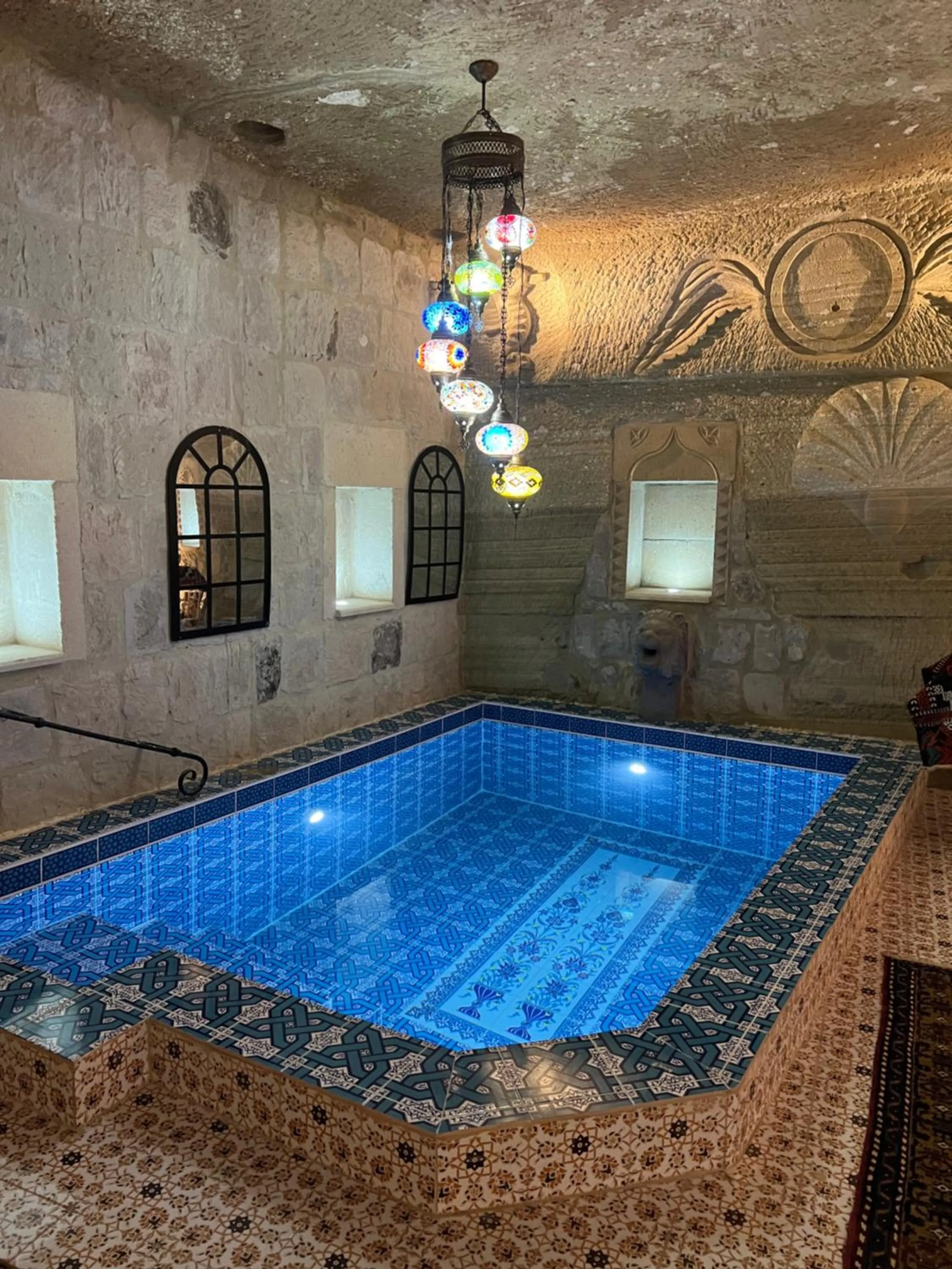 Pool view in Goreme Palace Cave Suites