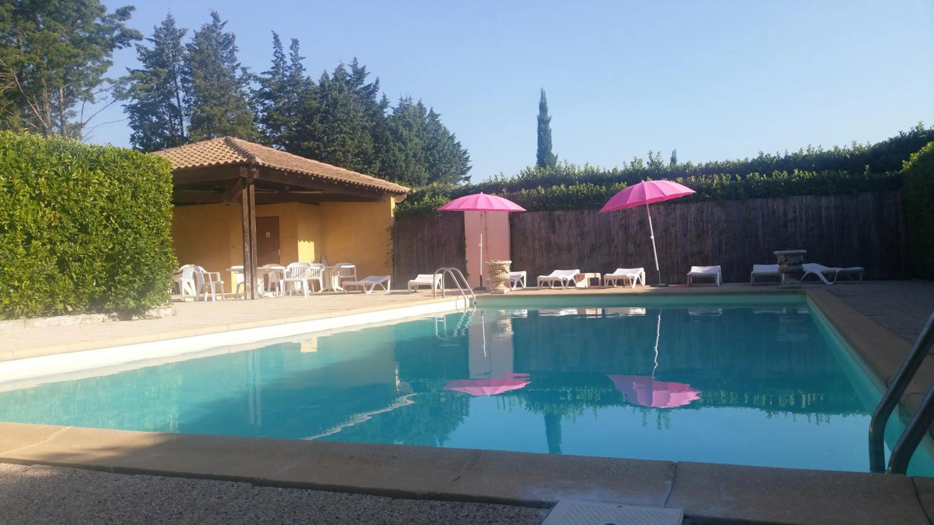 Swimming pool in Hôtel Restaurant Le Mas De L'Olivier