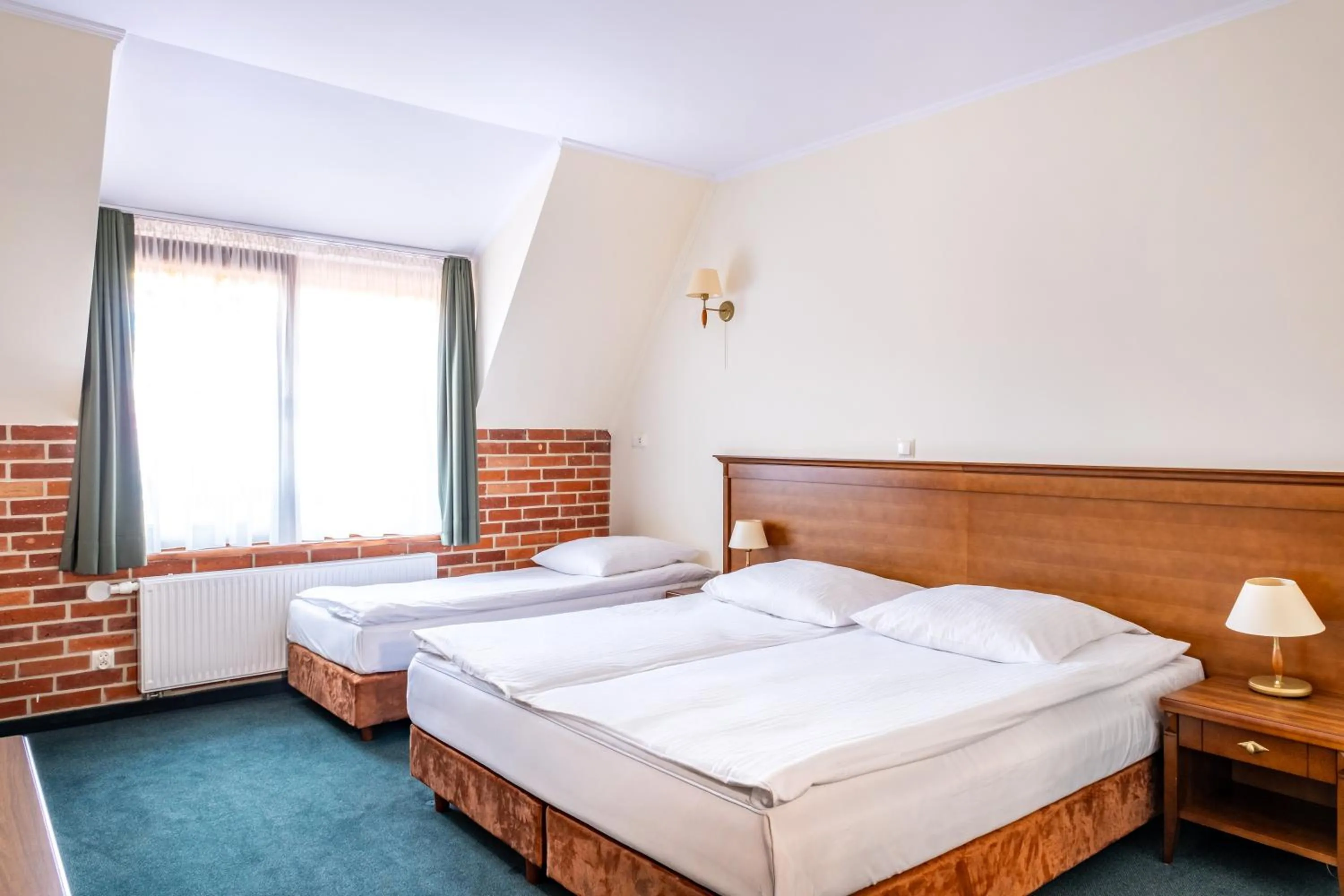 Bed in Hotel Szymbark