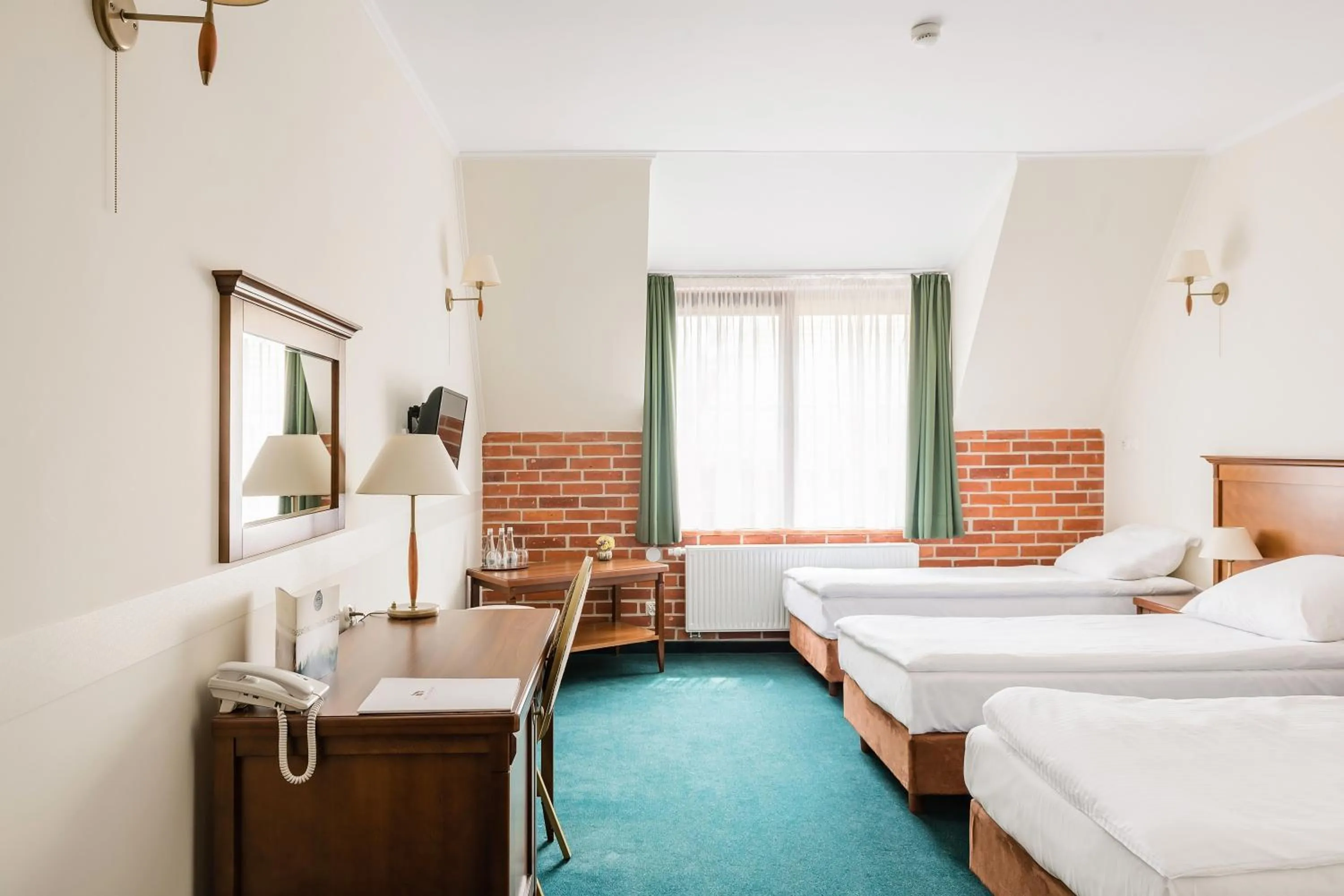 Bed in Hotel Szymbark