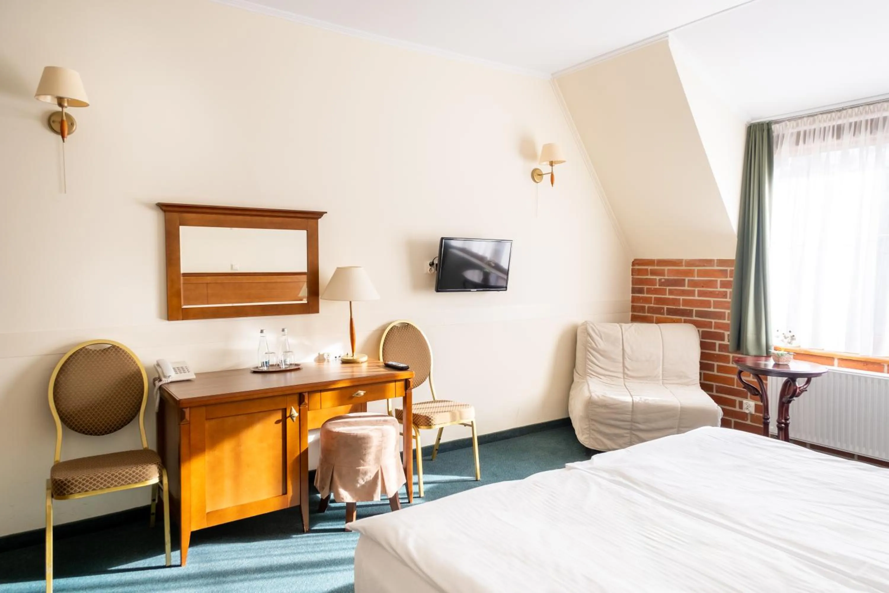 Bed in Hotel Szymbark