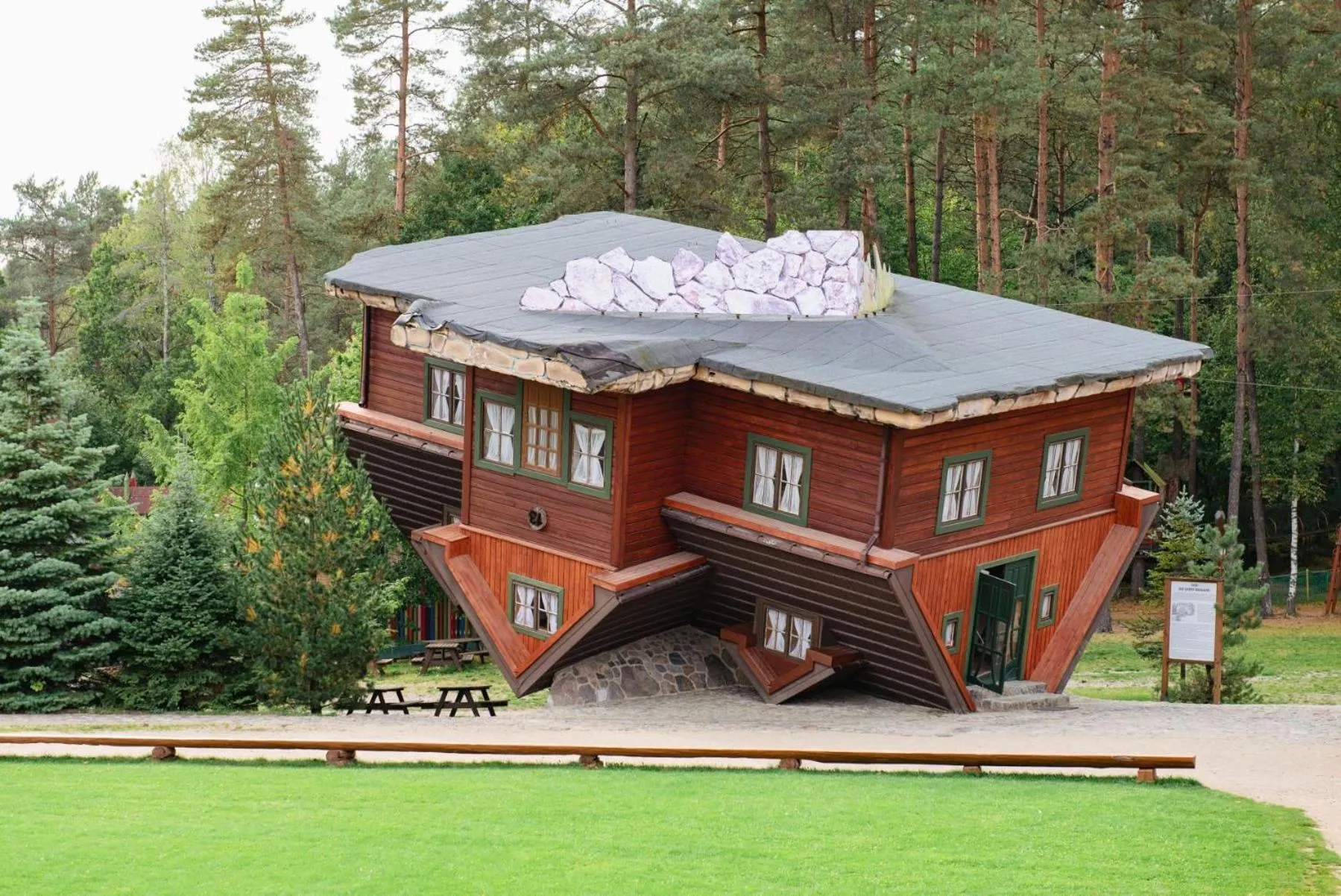 Garden in Hotel Szymbark