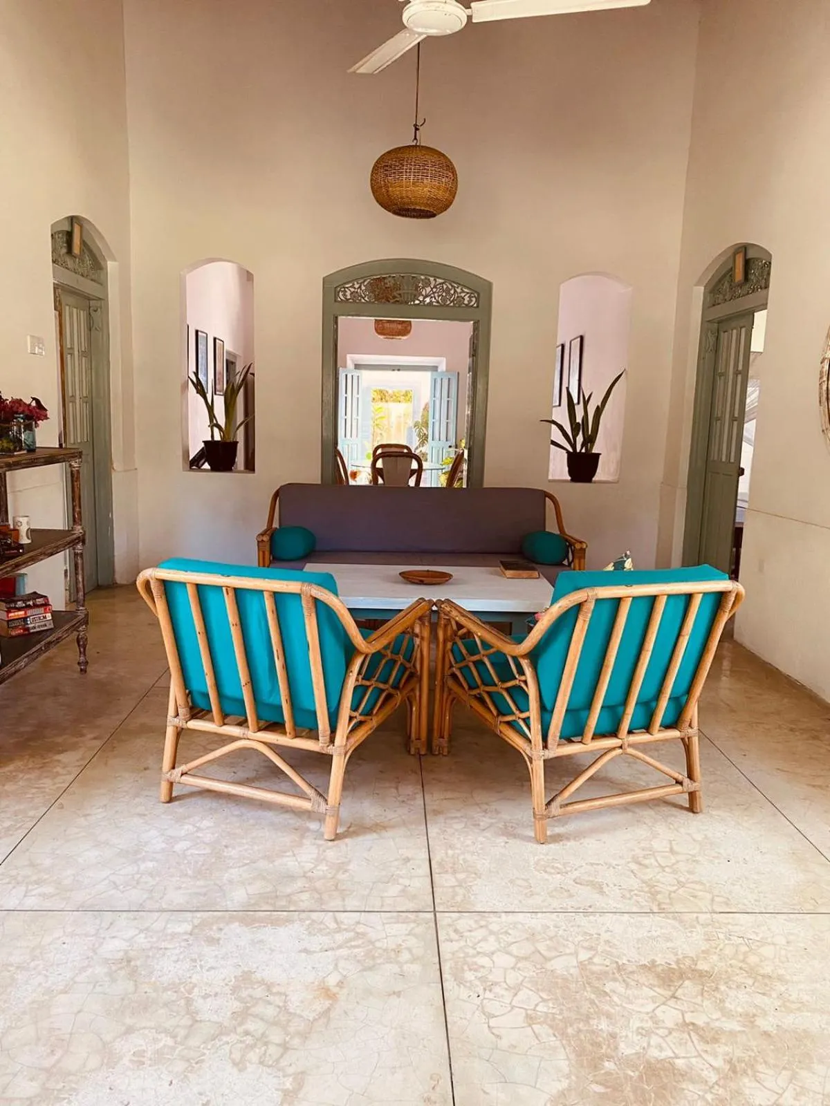 Seating area in Cafe Ceylon