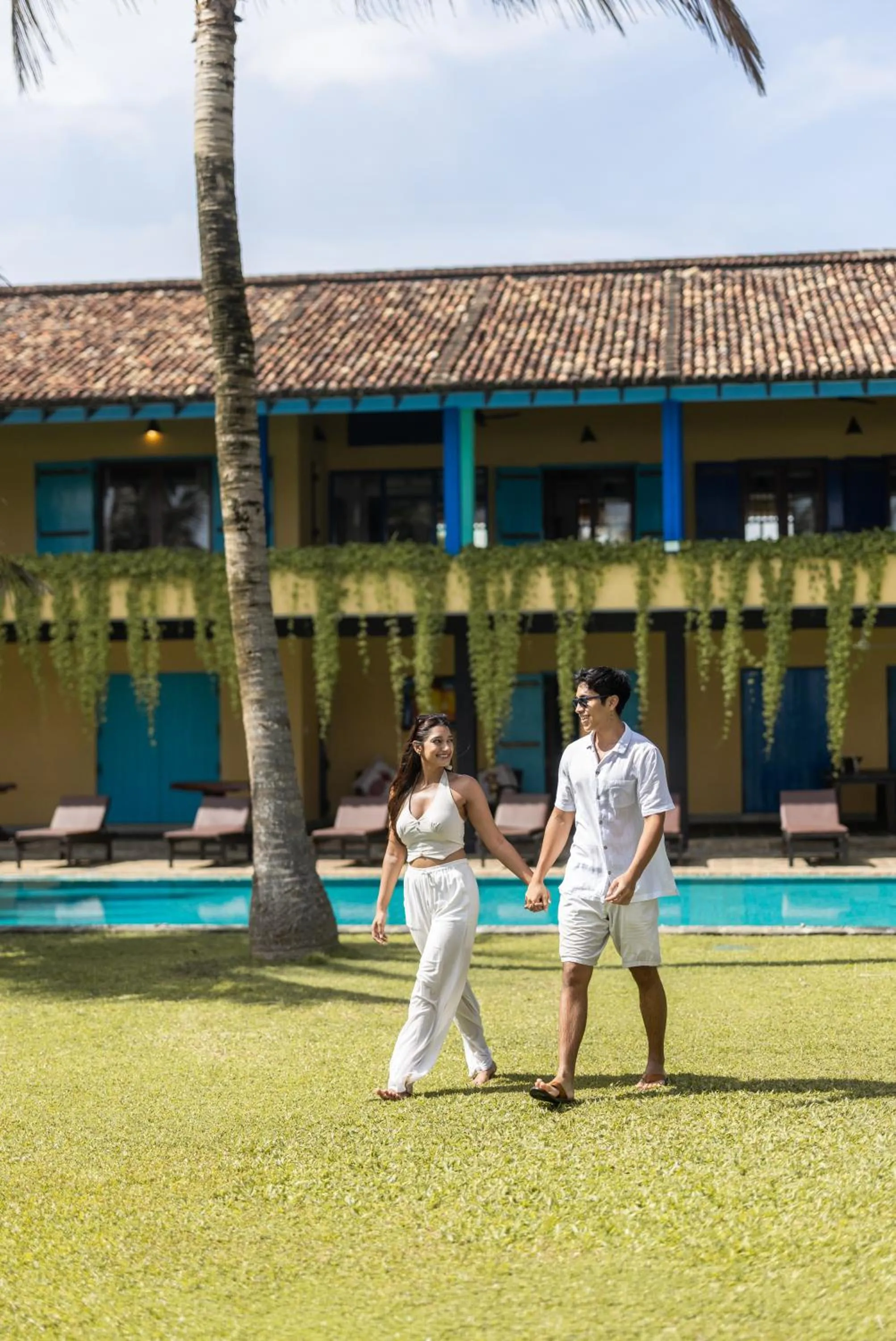 Swimming pool in Villa Atulya at Ocean's edge