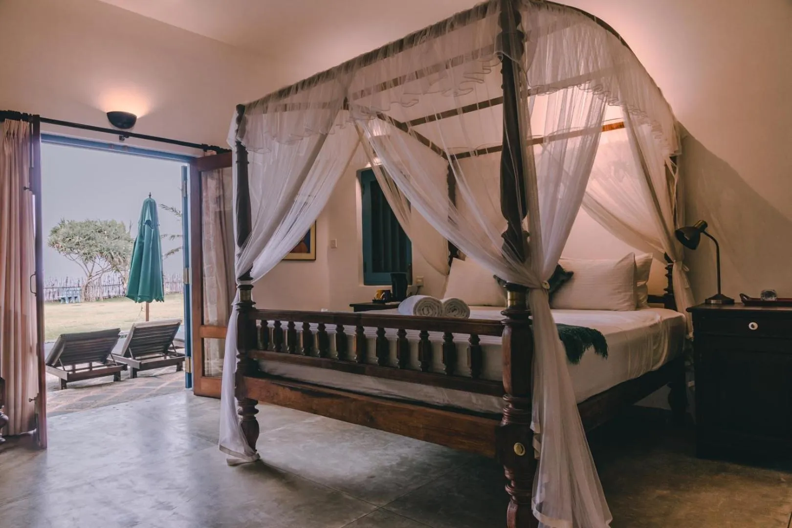Photo of the whole room, Bed in Villa Atulya at Ocean's edge